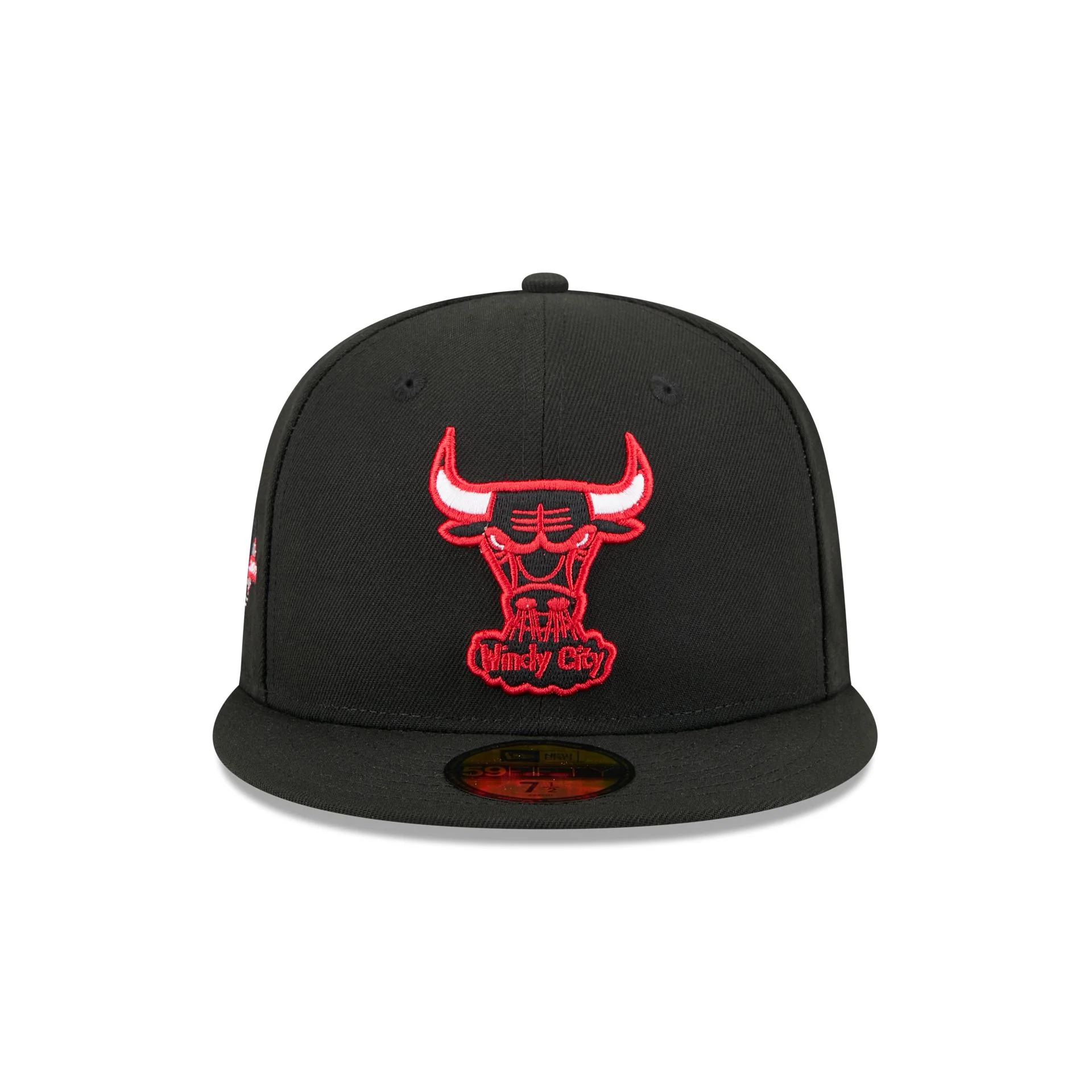 Chicago Bulls 1960-1970 Hardwood Classics Sidepatch 59FIFTY Fitted Hat - Image 2