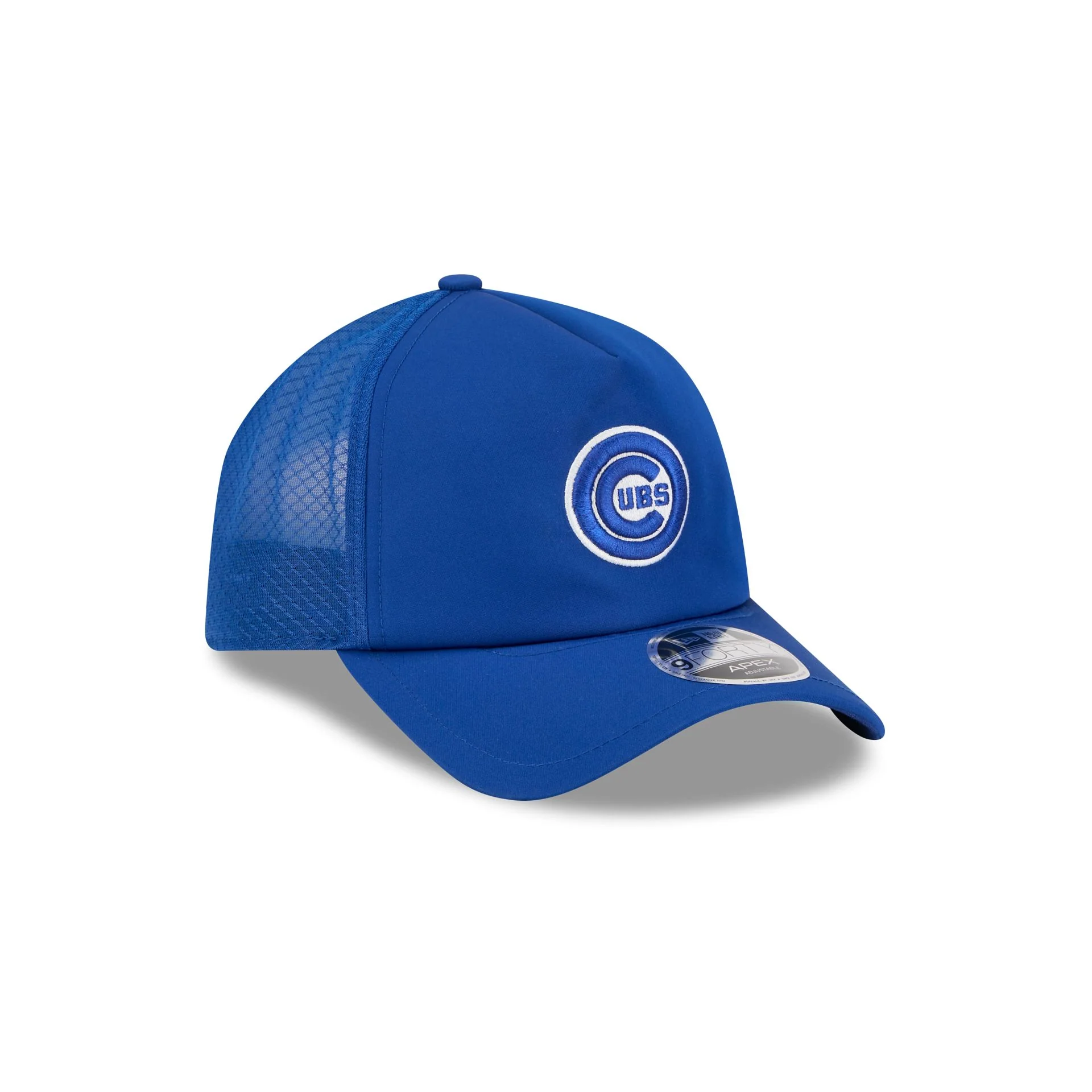 Chicago Cubs 2026 Batting Practice Alt Circle 9FORTY APEX Trucker Hat - Image 3