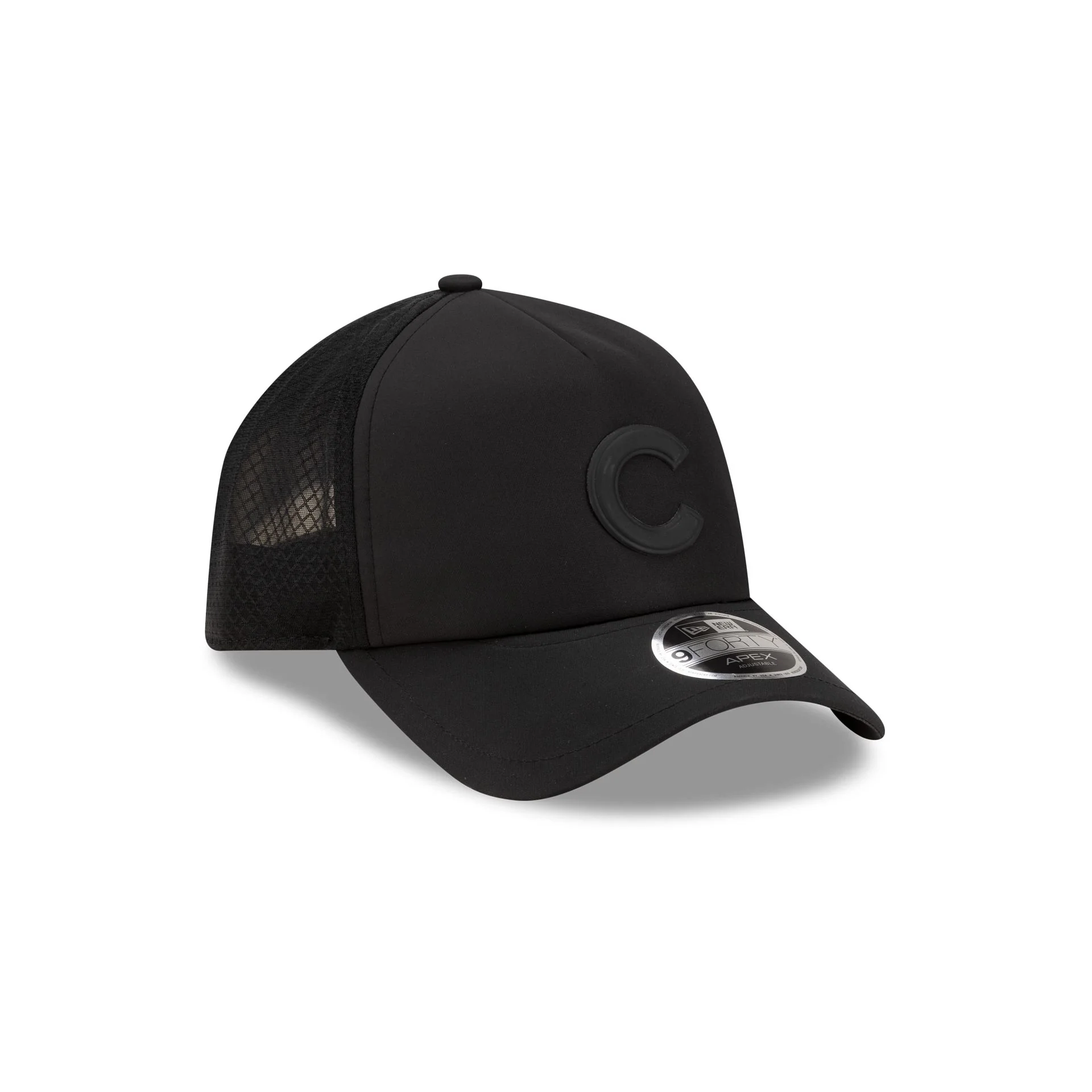 Chicago Cubs 2026 Batting Practice Black 9FORTY APEX Trucker Hat - Image 3