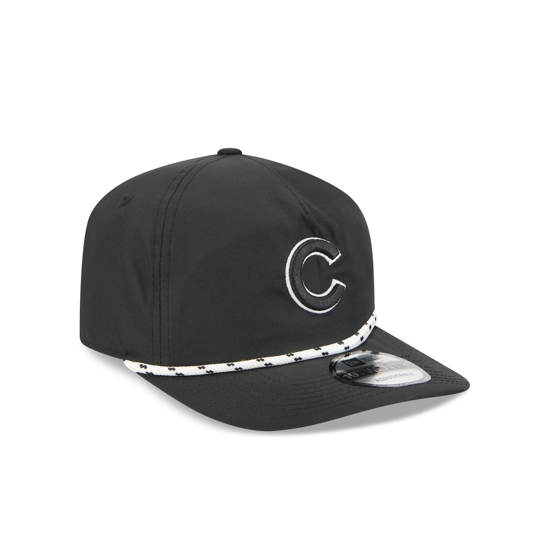 Chicago Cubs Black and White Rope 19TWENTY Snapback Hat - Image 3