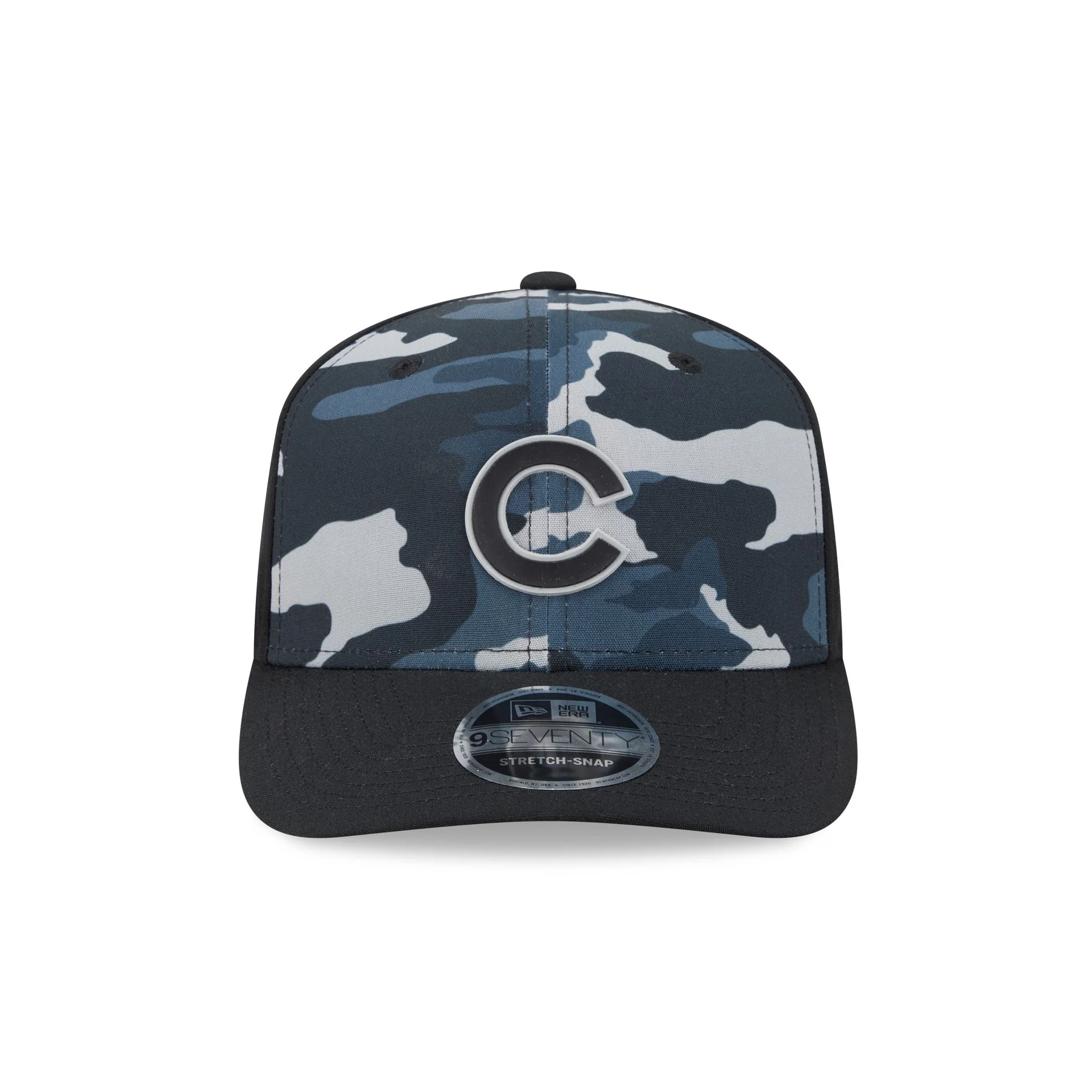 Chicago Cubs Black Camo Performance 9SEVENTY Stretch-Snap Hat - Image 2