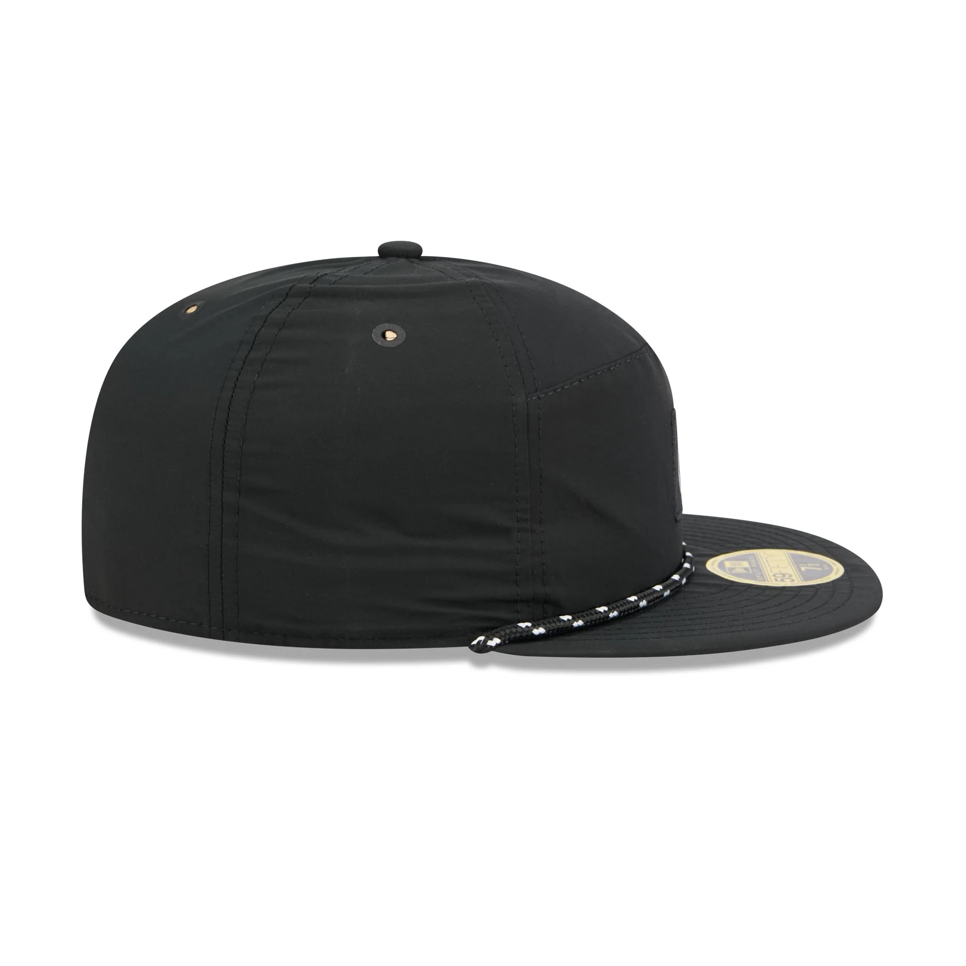 Chicago Cubs Black Poly Rope Split Panel 59FIFTY Fitted Hat - Image 5