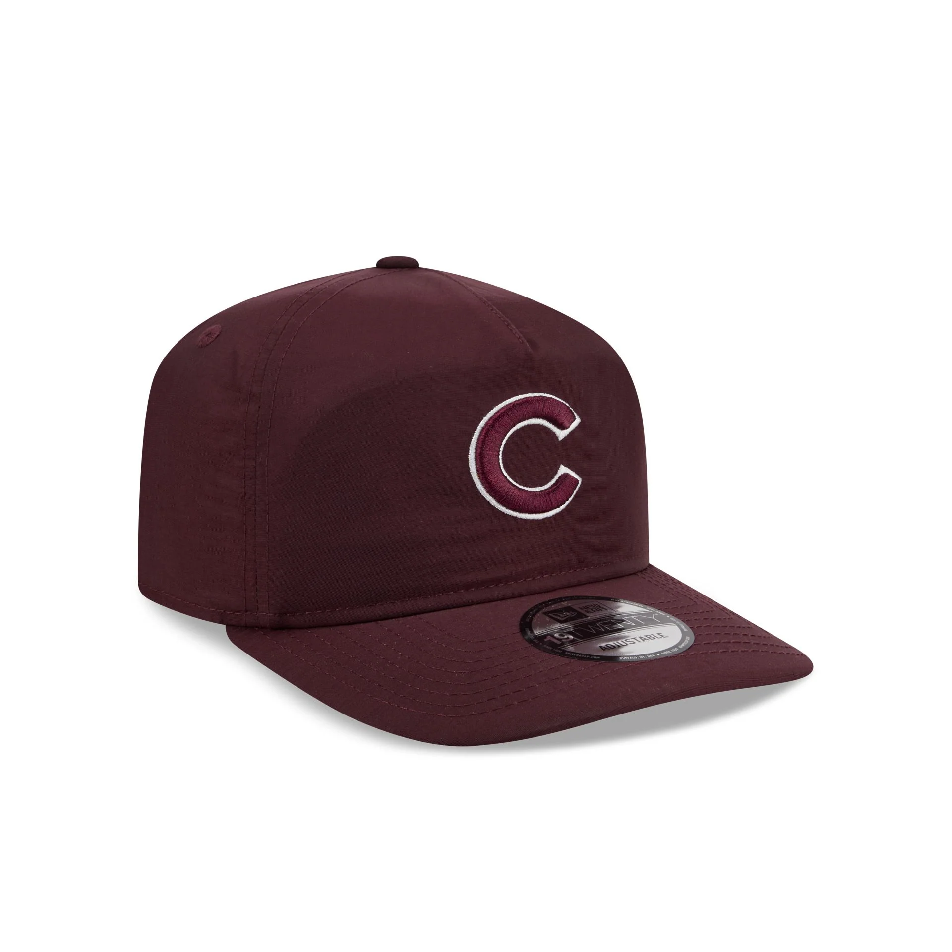 Chicago Cubs Burgundy Nylon 19TWENTY Adjustable Hat - Image 3