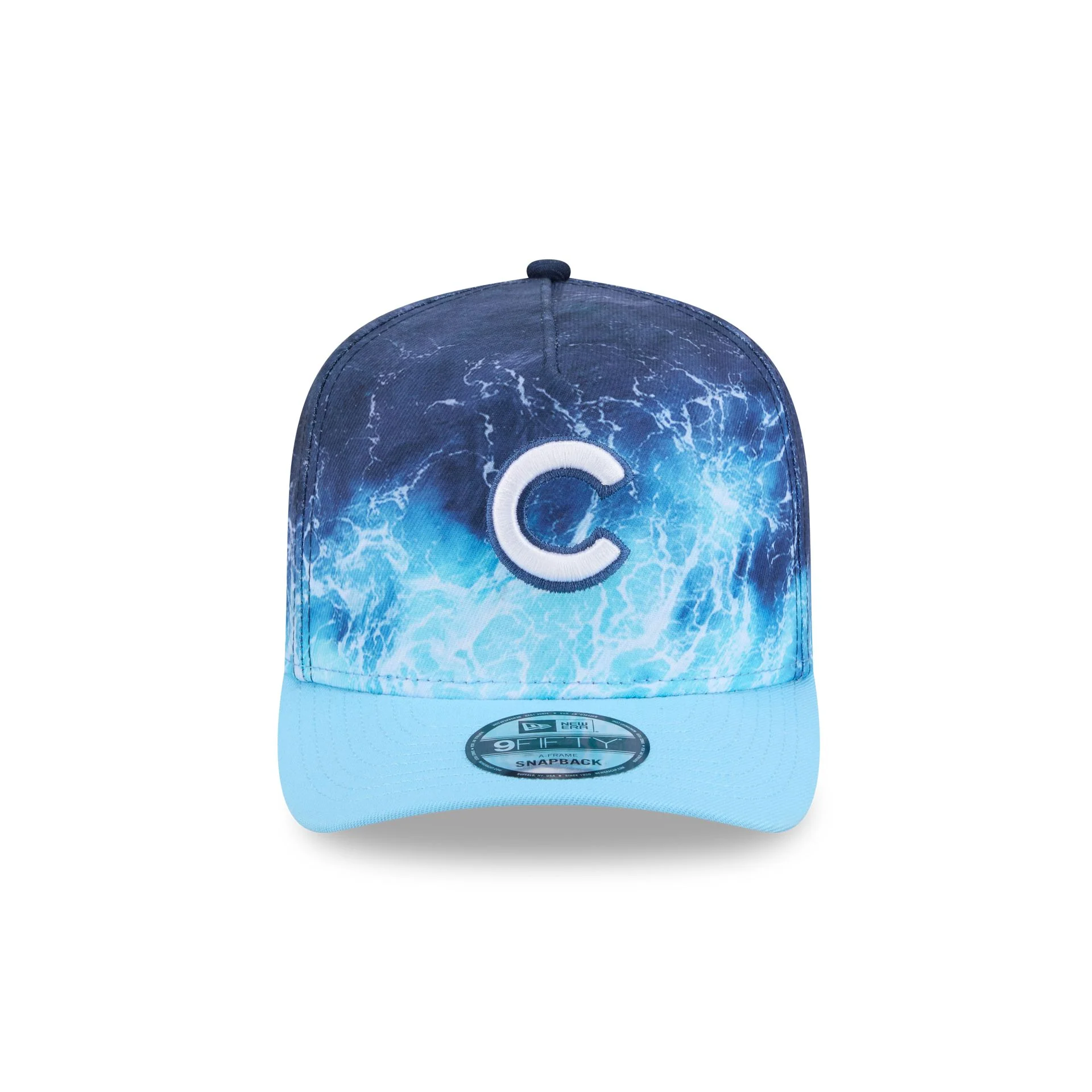 Chicago Cubs Deep Water 9FIFTY A-Frame Snapback Hat - Image 2