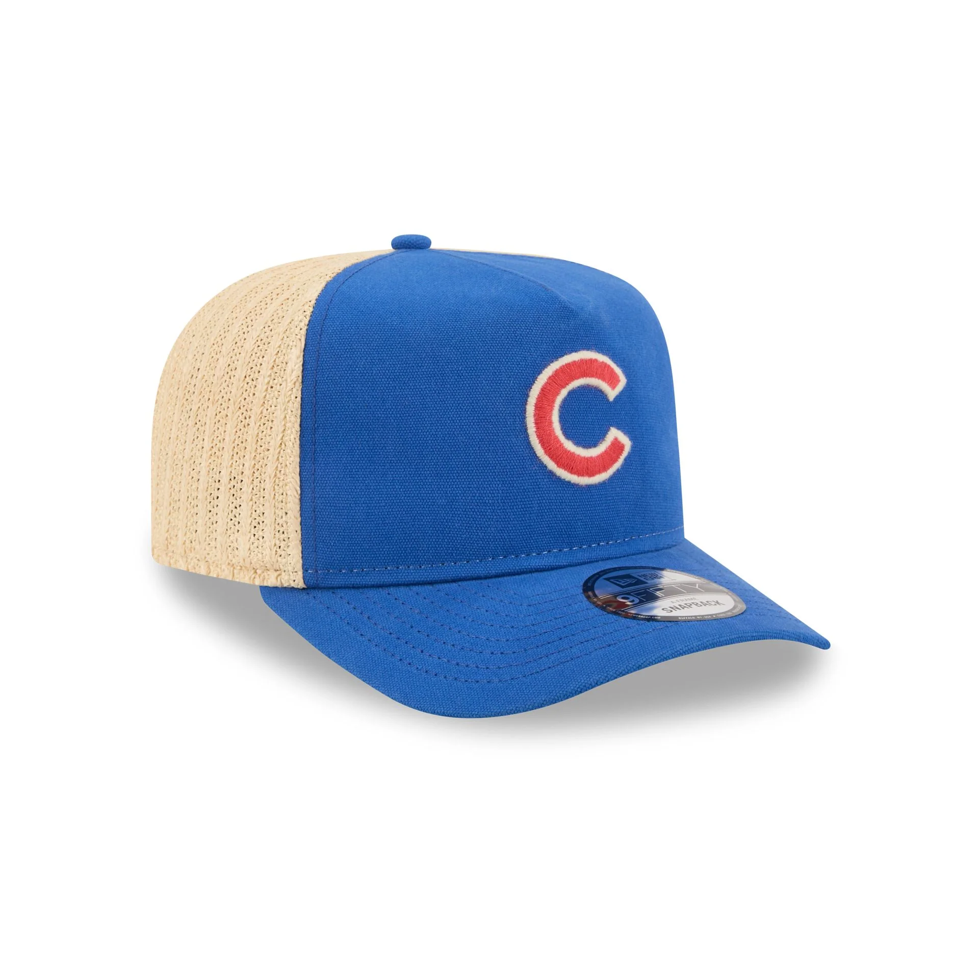 Chicago Cubs Grained 9FIFTY A-Frame Snapback Hat - Image 3