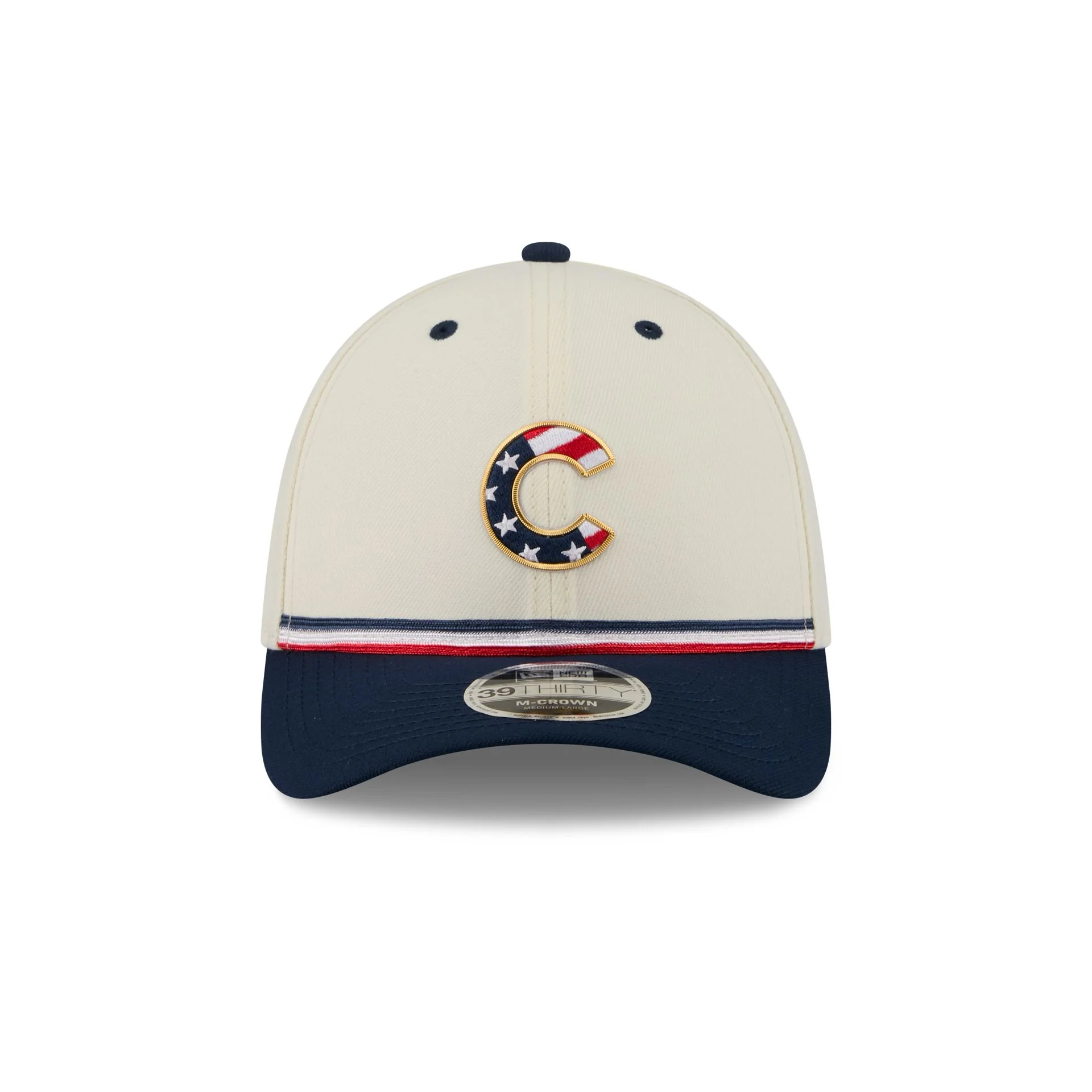 Chicago Cubs Independence Day 2026 39THIRTY M-Crown Stretch Fit Hat - Image 2