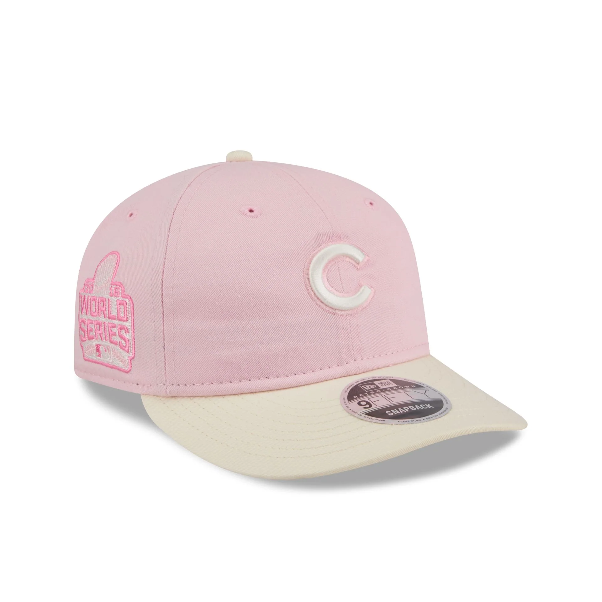 Chicago Cubs Light Pink Retro Crown 9FIFTY Snapback Hat
