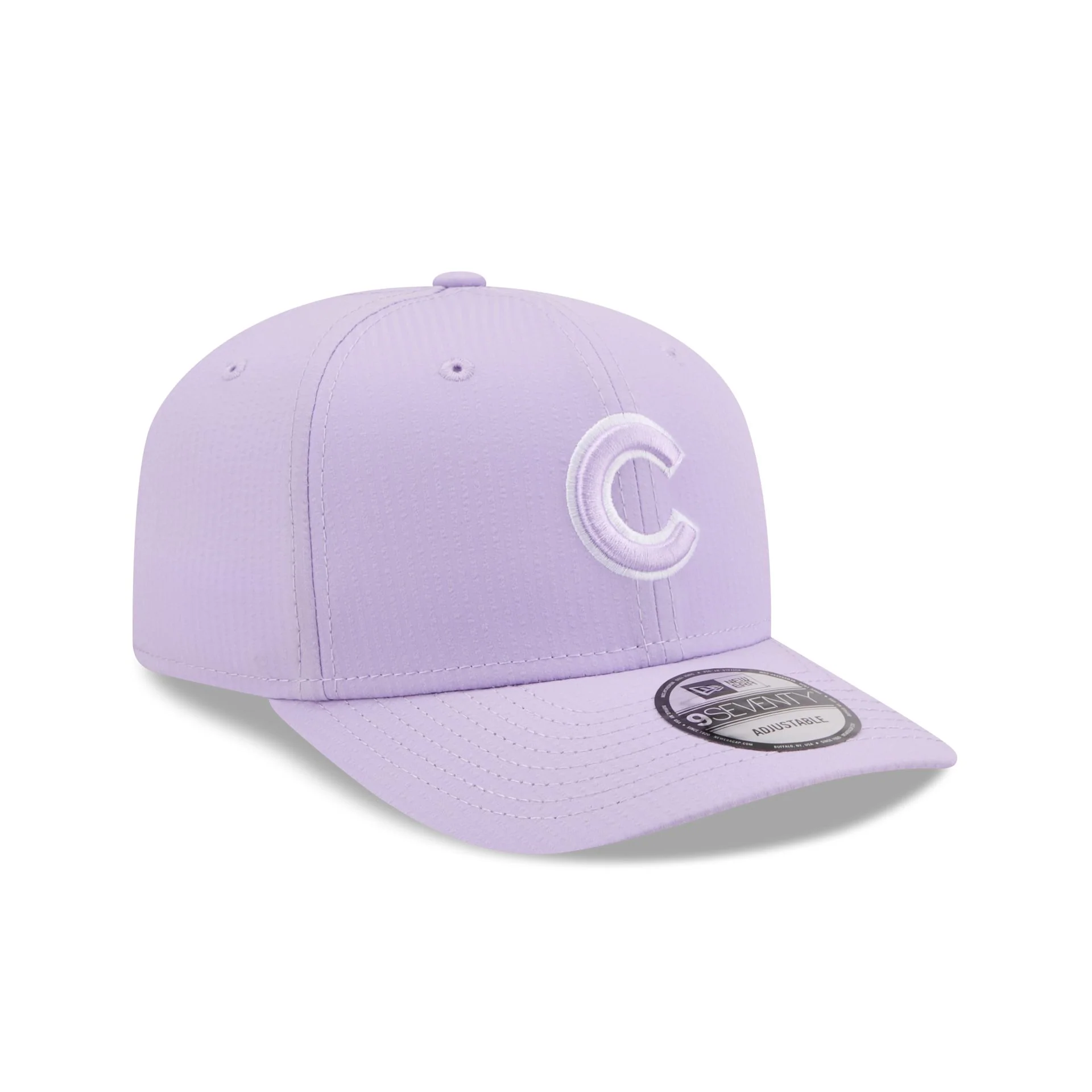 Chicago Cubs Pastel Crepe 9SEVENTY Stretch-Snap Hat - Image 3