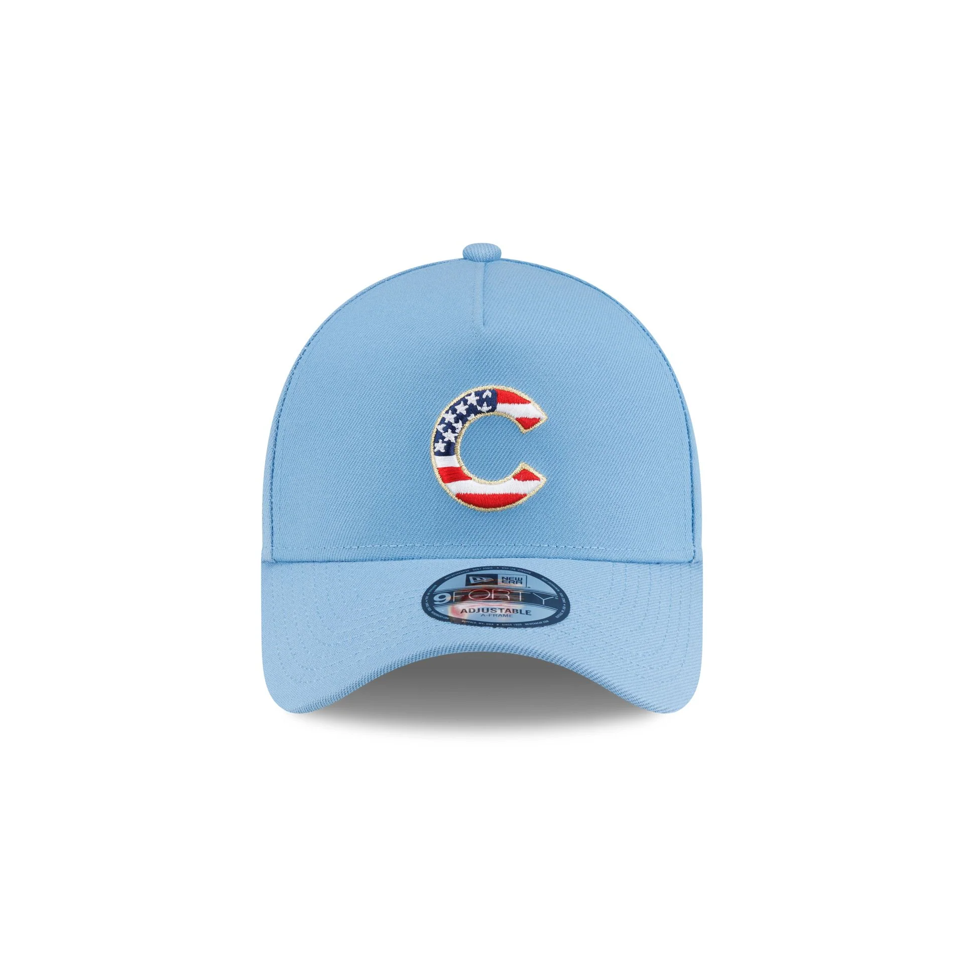 Chicago Cubs Red, White & Blue 9FORTY A-Frame Snapback Hat - Image 2