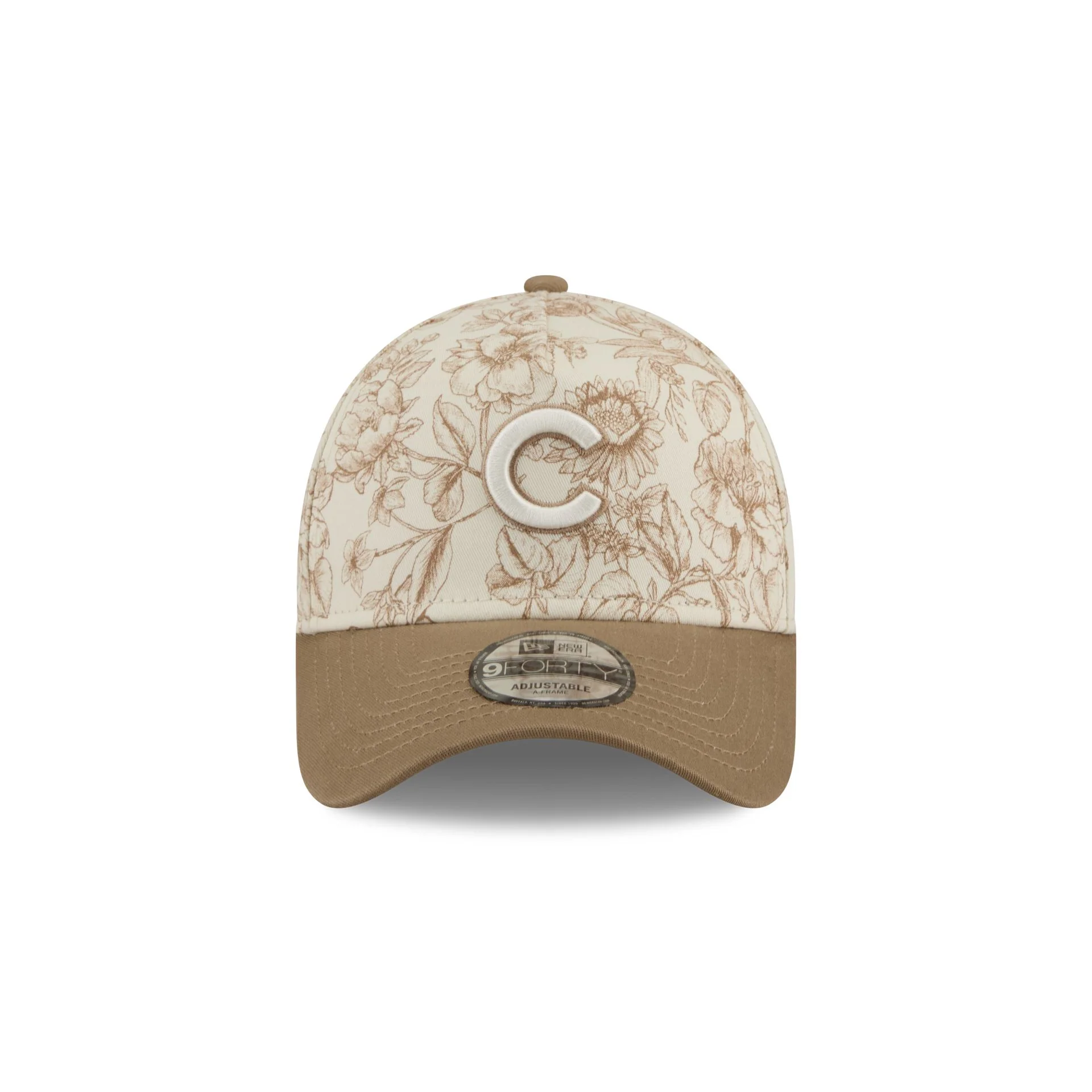 Chicago Cubs Spring Floral 9FORTY A-Frame Snapback Hat - Image 2