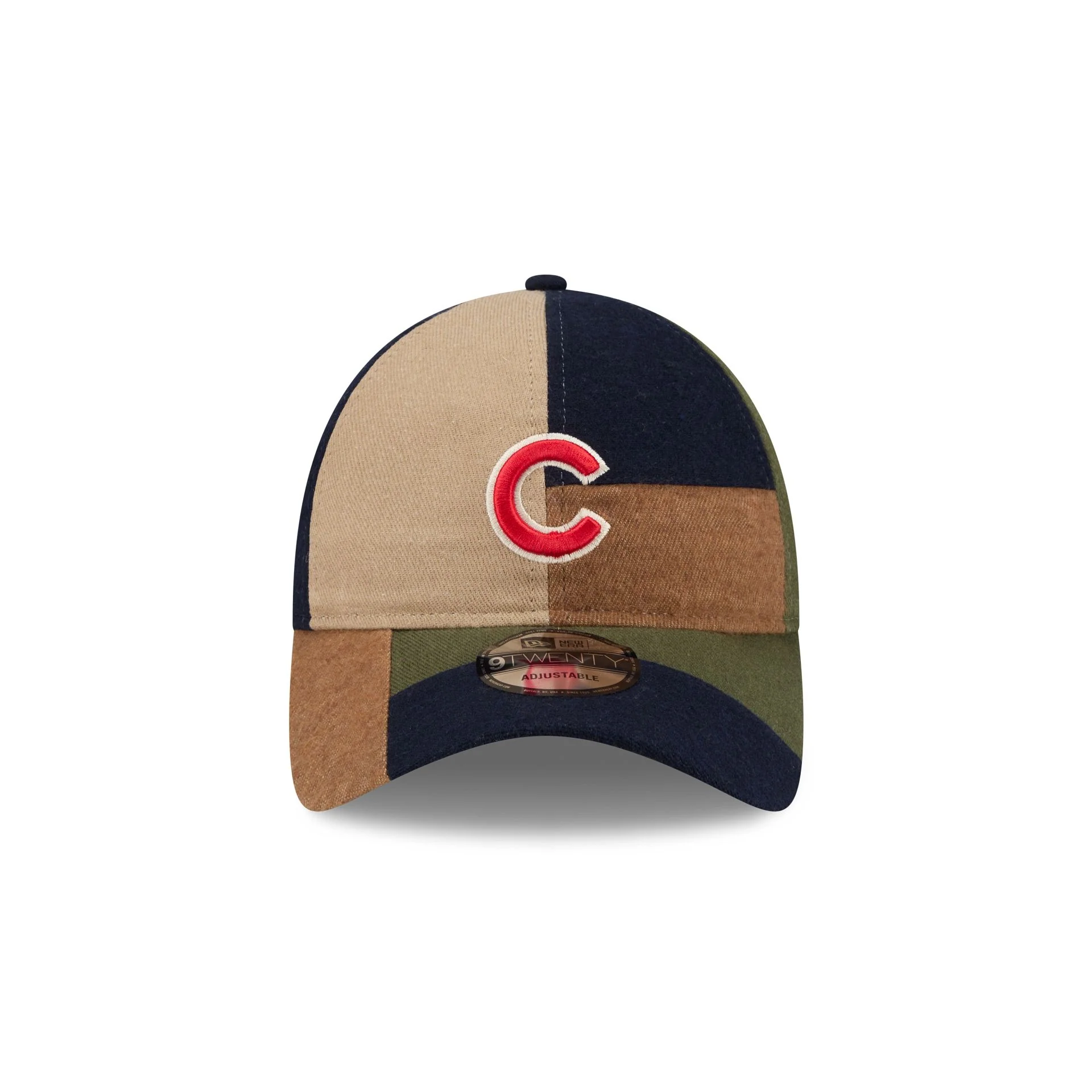 Chicago Cubs Three Looms Cotton Twill Patchwork 9TWENTY Adjustable Hat - Image 2