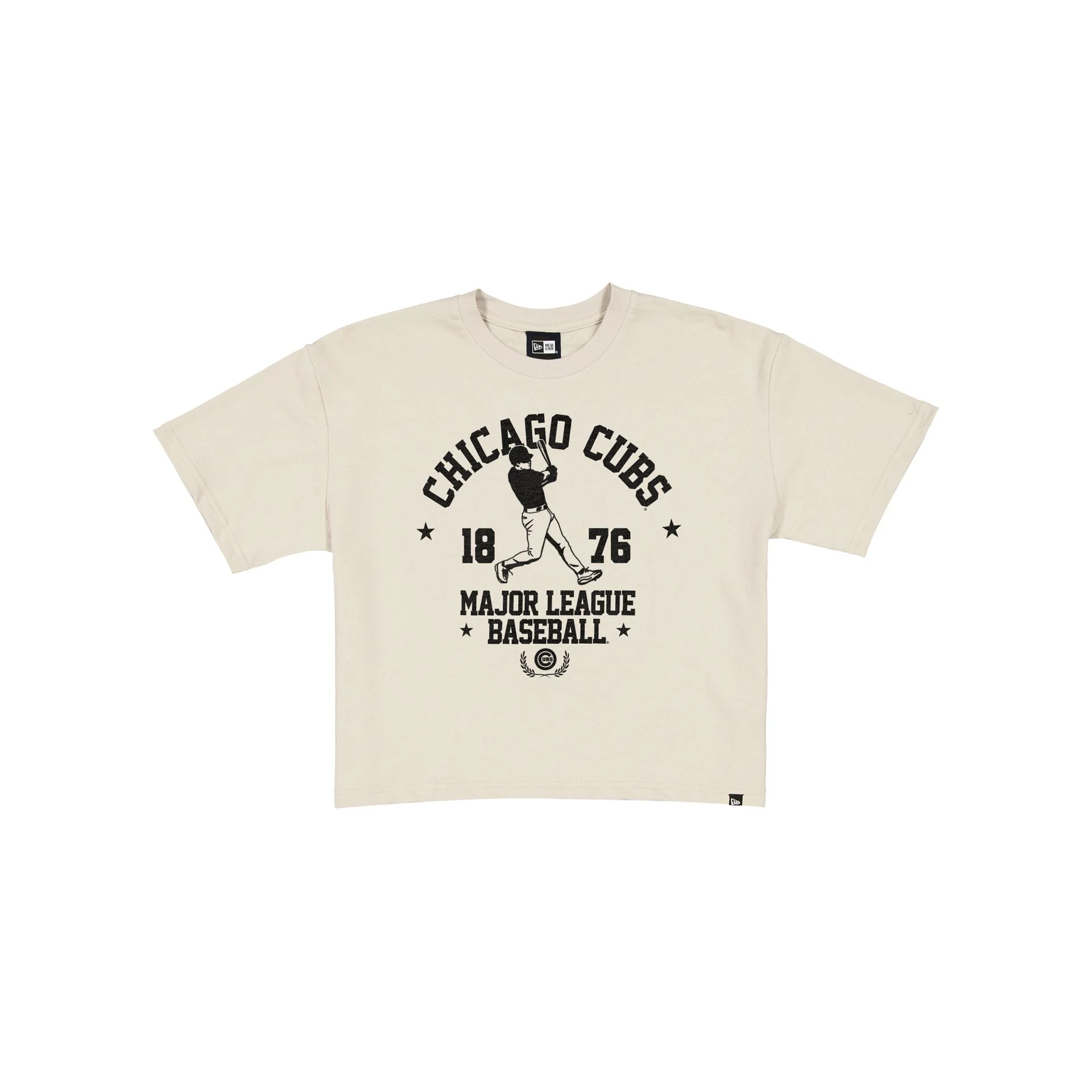 Chicago Cubs Throwback Prep Stone Women's Cropped T-Shirt