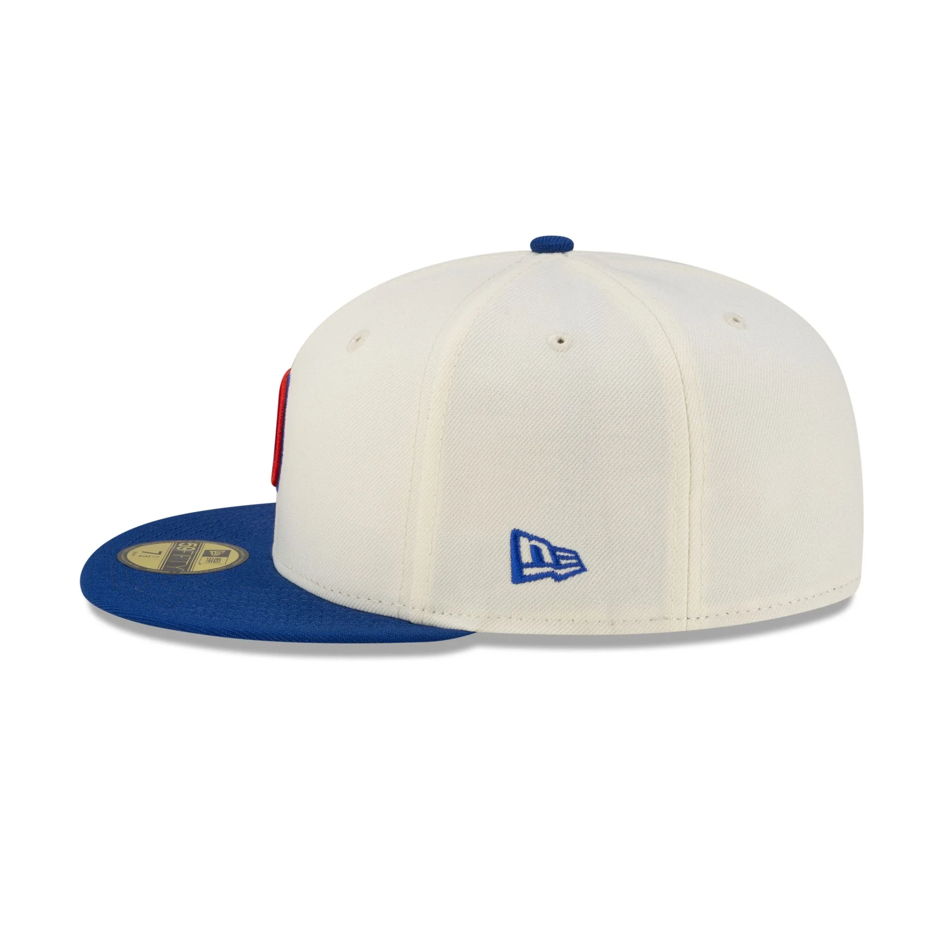 Chicago Cubs Upside Down Logo Chrome 59FIFTY Fitted Hat - Image 4