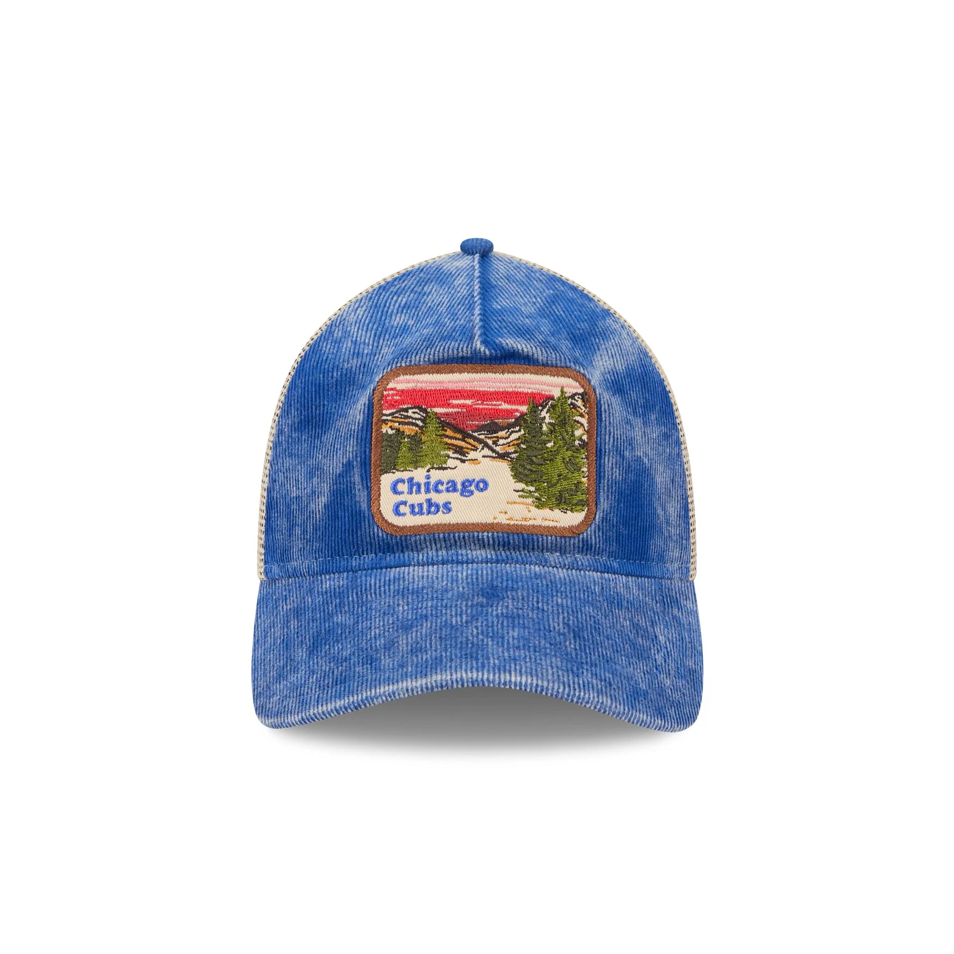 Chicago Cubs Vintage Landscape 9TWENTY A-Frame Trucker Hat - Image 2
