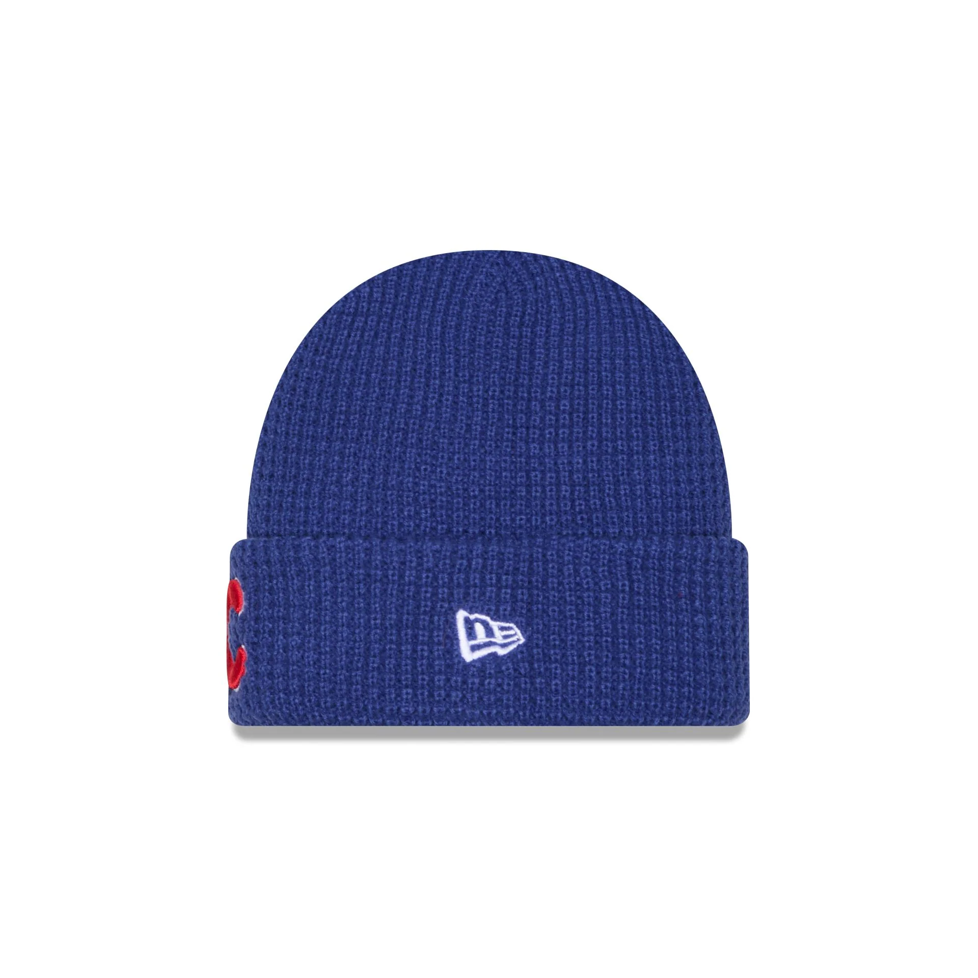 Chicago Cubs Waffle Stitch Knit Beanie Hat - Image 2
