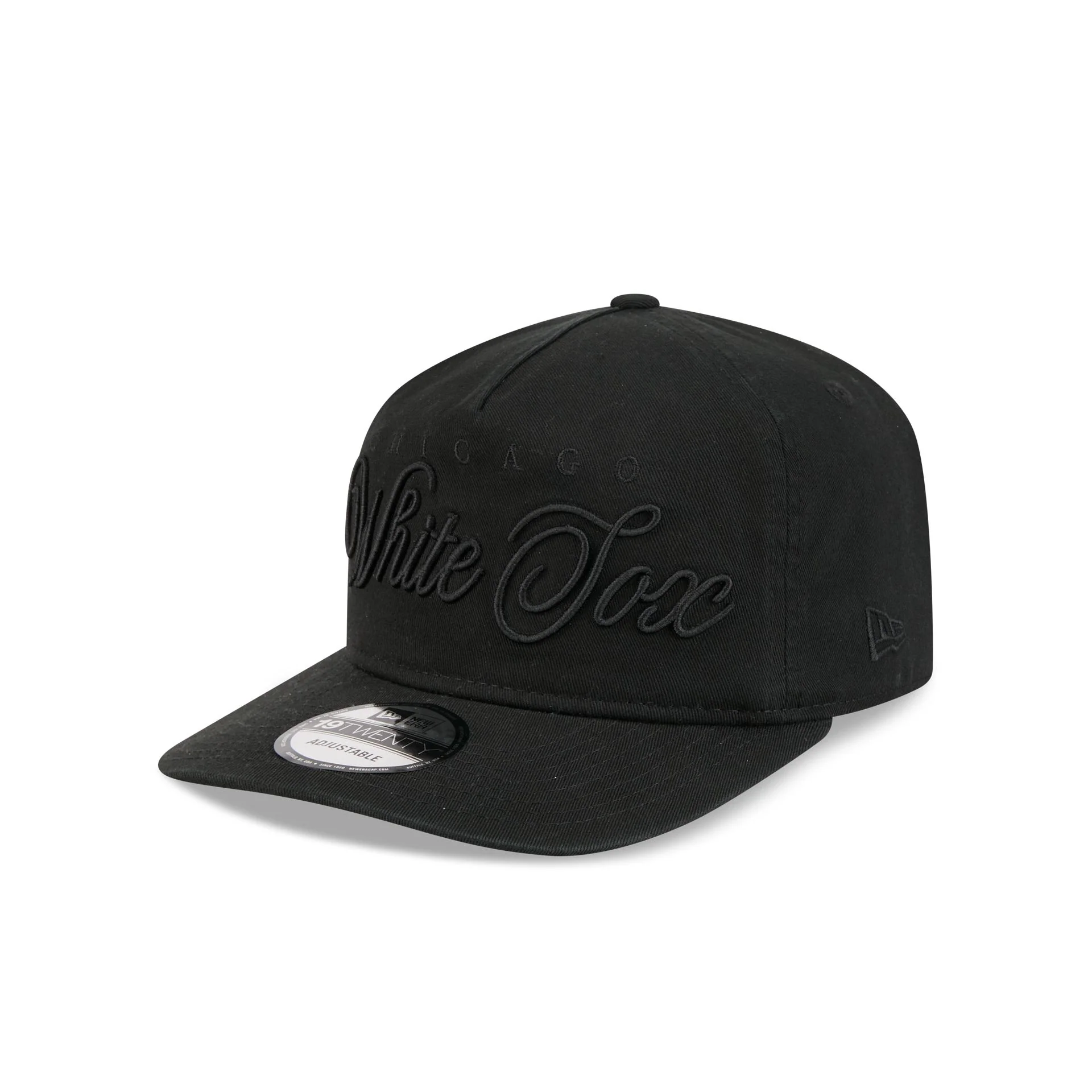 Chicago White Sox All Black Scripted 19TWENTY Adjustable Hat - Image 3