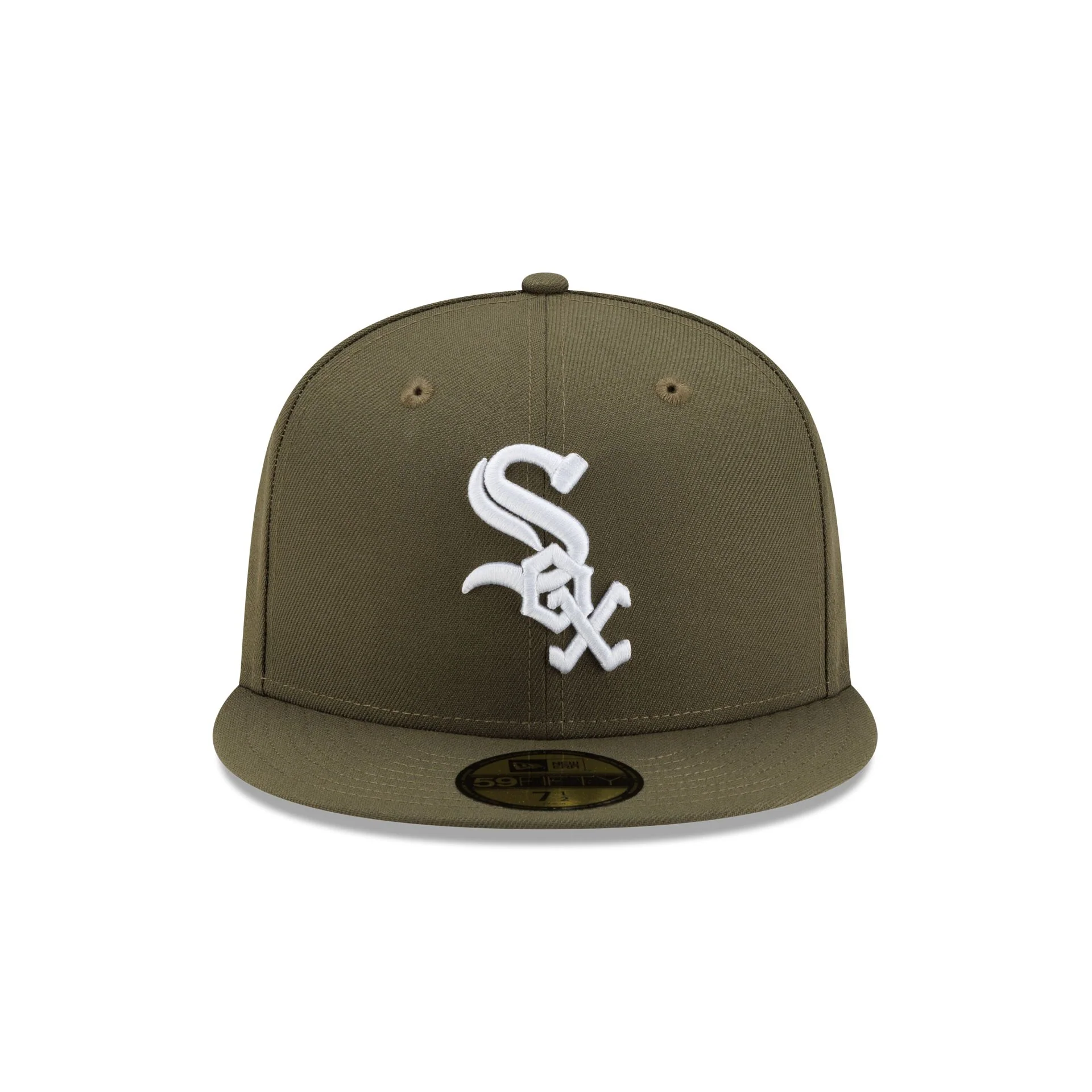 Chicago White Sox Basic Olive Green 59FIFTY Fitted Hat - Image 2