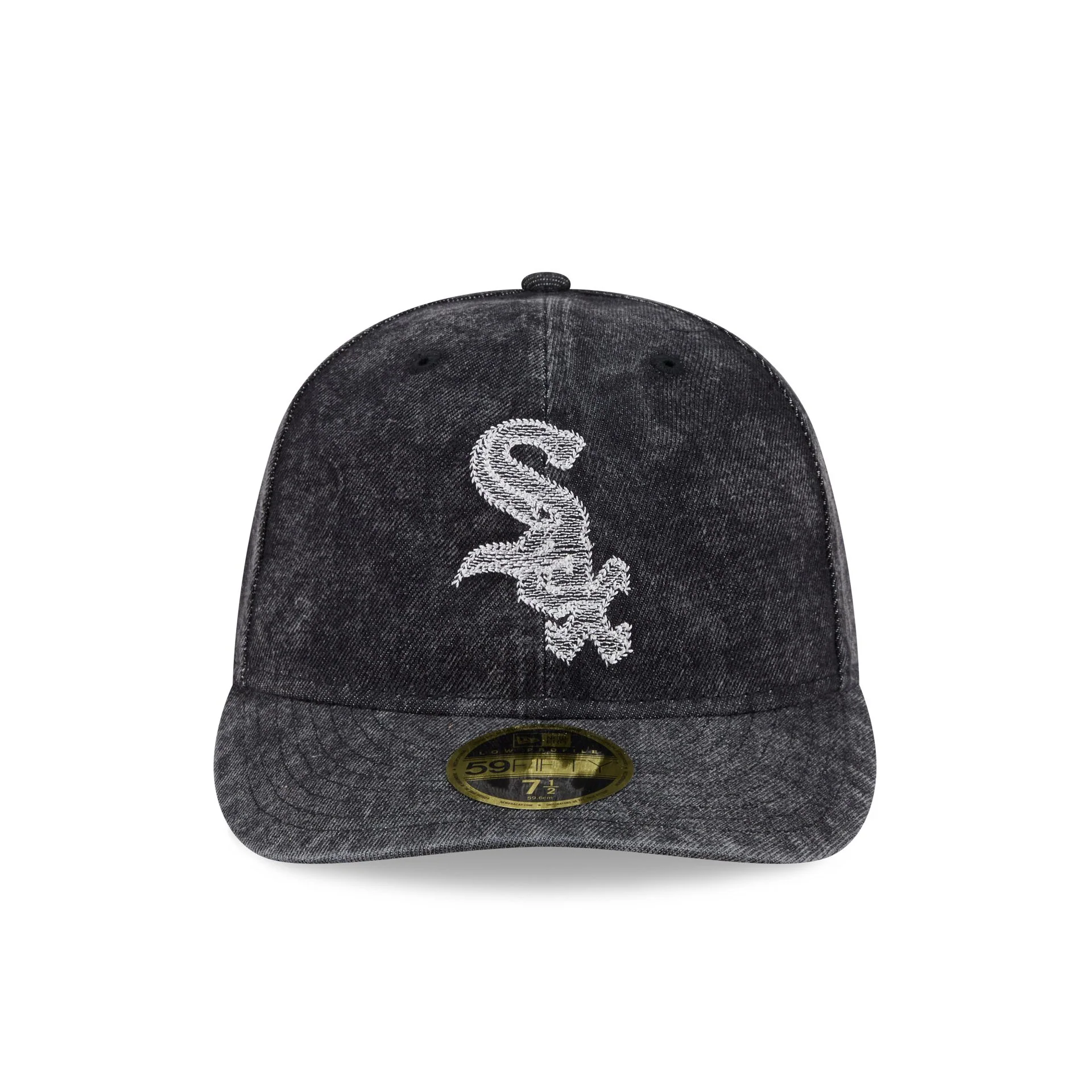 Chicago White Sox Black Denim Low Profile 59FIFTY Fitted Hat - Image 2