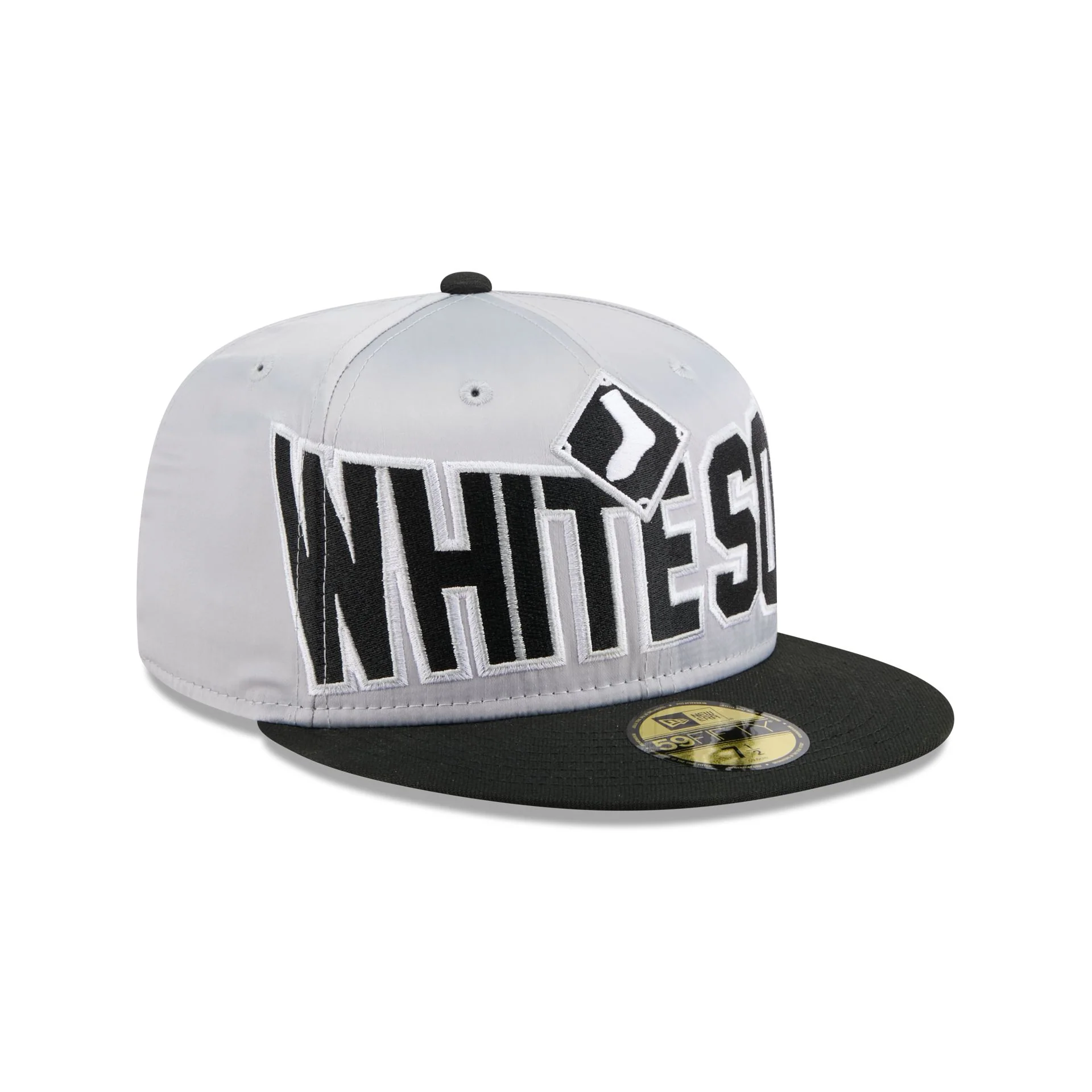 Chicago White Sox Bold Satin 59FIFTY Fitted Hat - Image 3