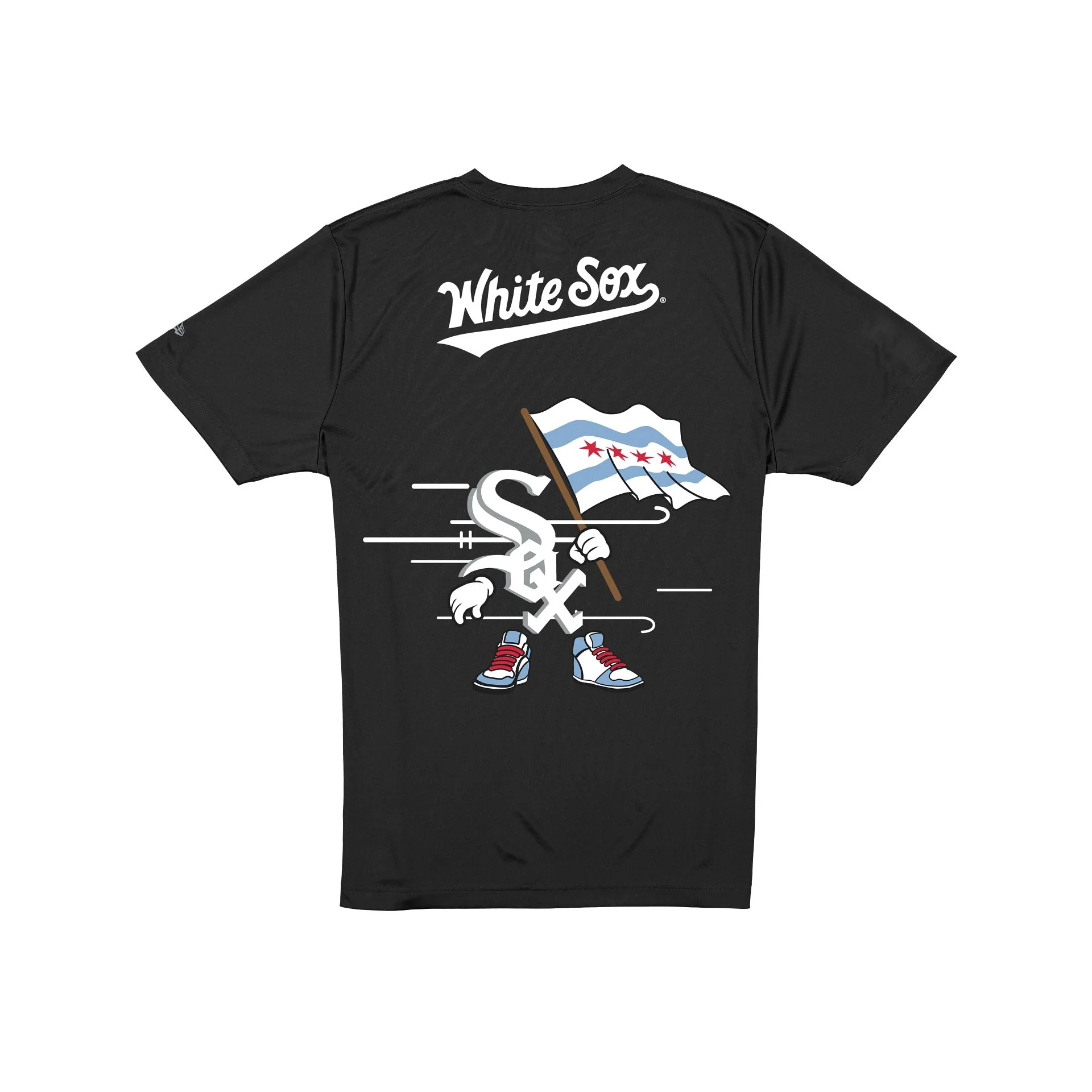 Chicago White Sox Cartoon Black T-Shirt - Image 2