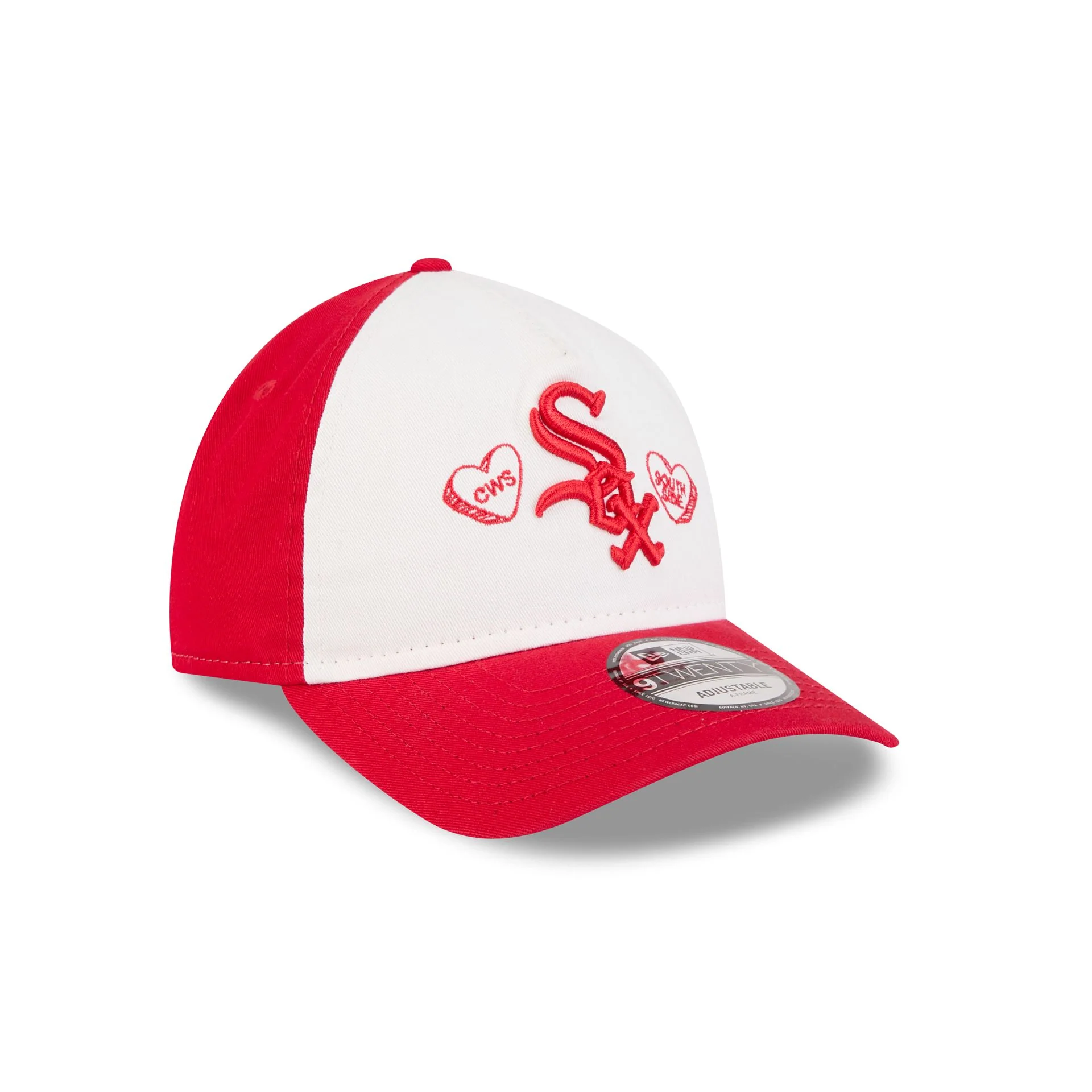 Chicago White Sox Heart 9TWENTY A-Frame Adjustable Hat - Image 3
