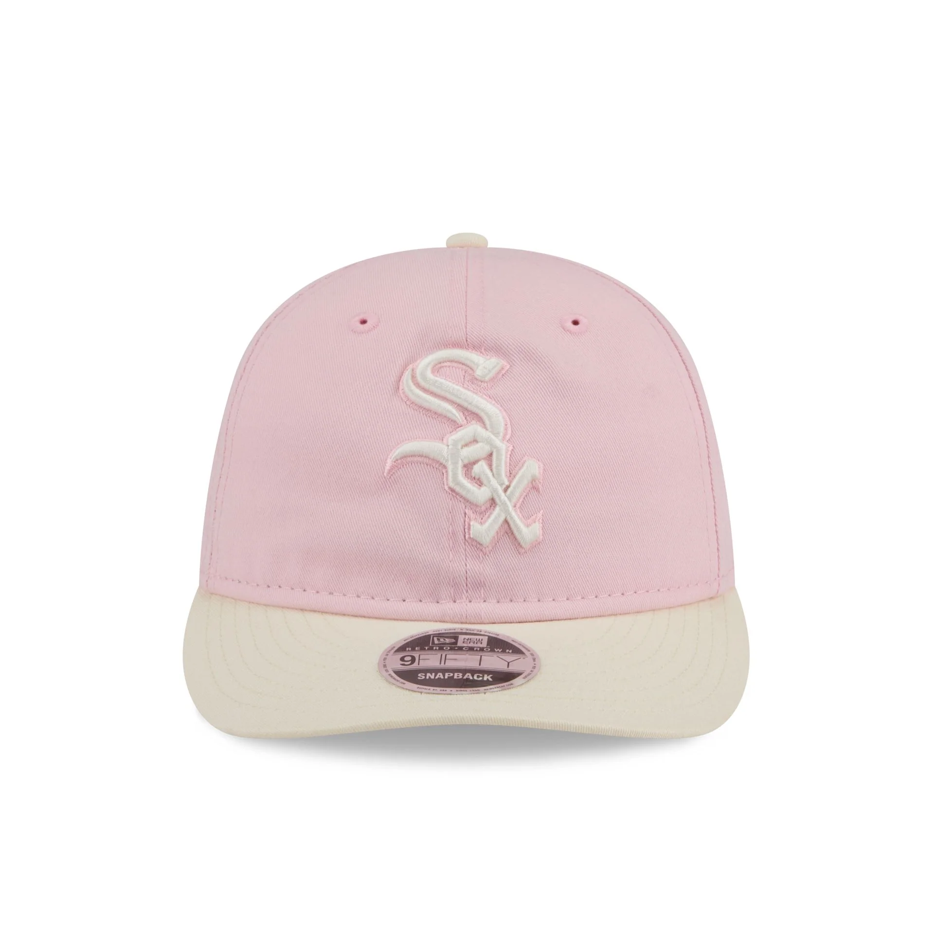 Chicago White Sox Light Pink Retro Crown 9FIFTY Snapback Hat - Image 2
