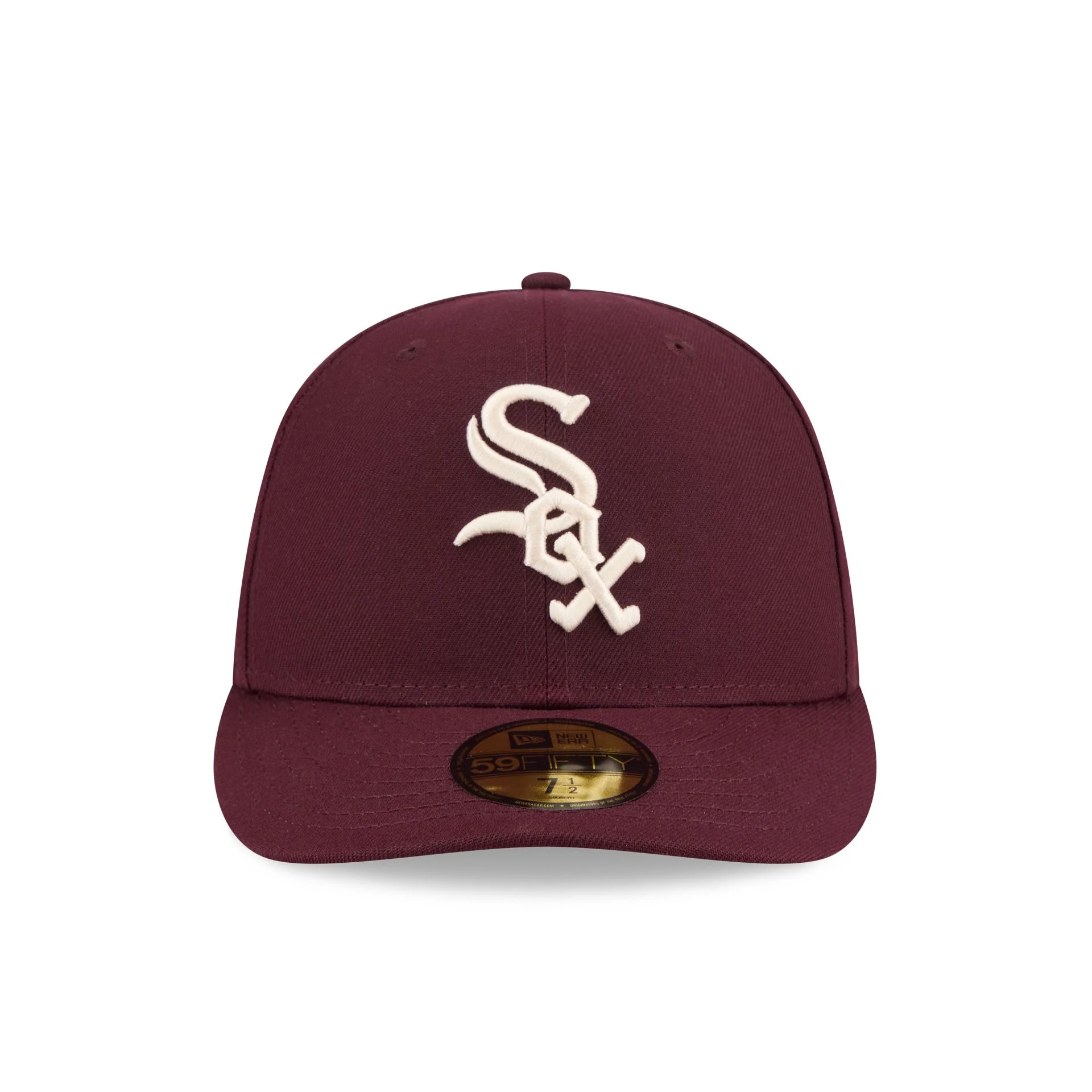 Chicago White Sox Maroon Pre-Curve 59FIFTY Fitted Hat - Image 2