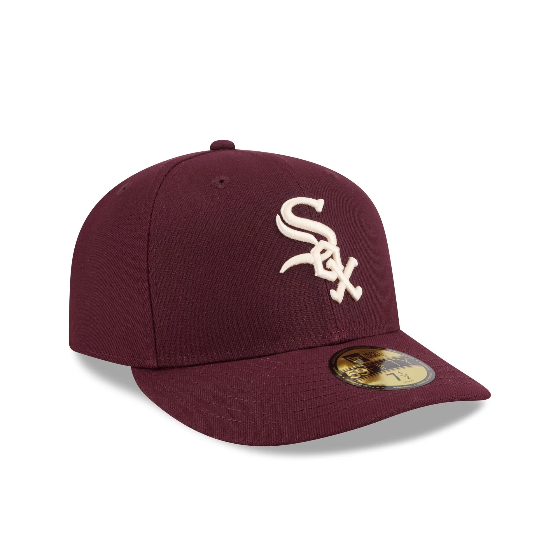 Chicago White Sox Maroon Pre-Curve 59FIFTY Fitted Hat - Image 3