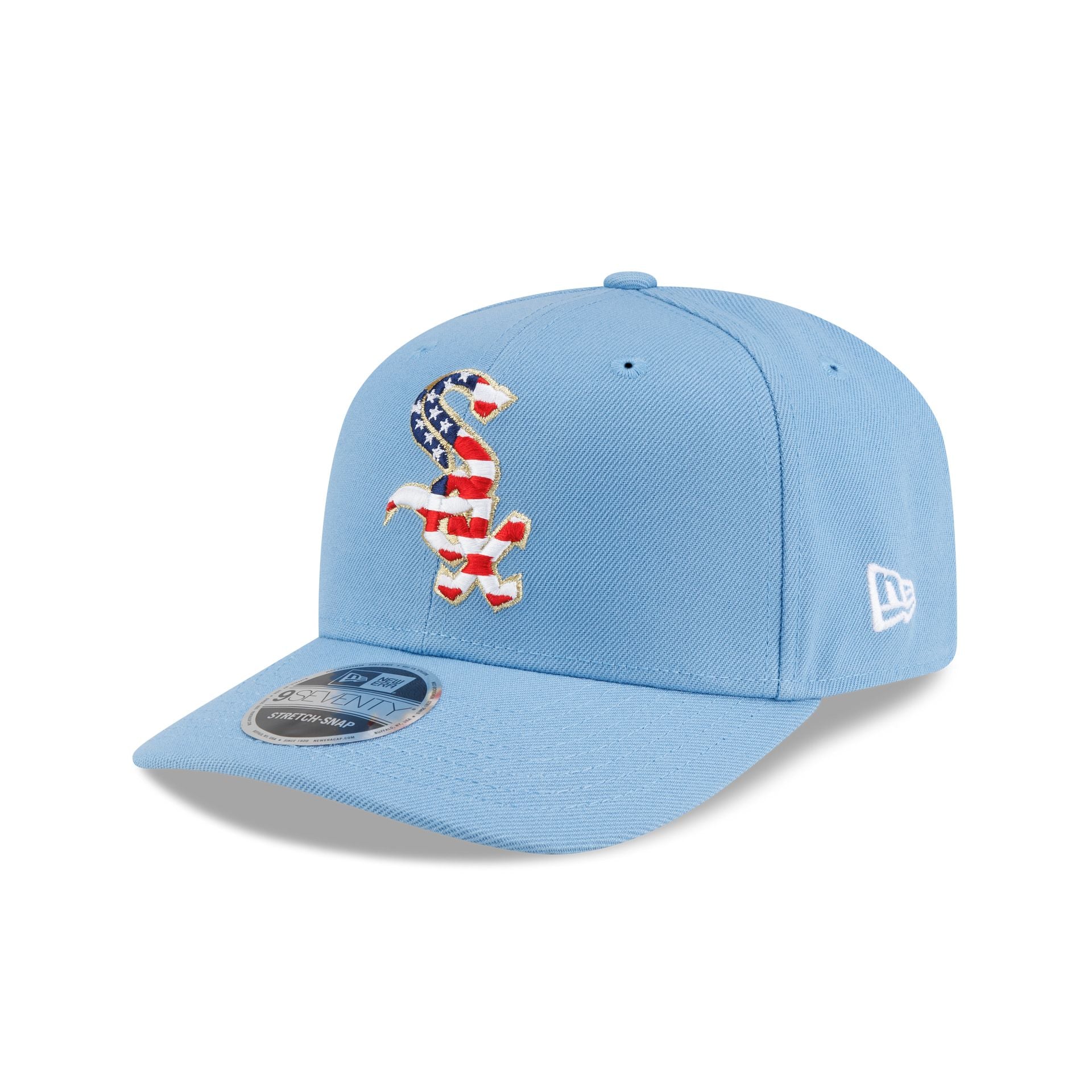 Chicago White Sox Red, White & Blue 9SEVENTY Stretch-Snap Hat - Image 3