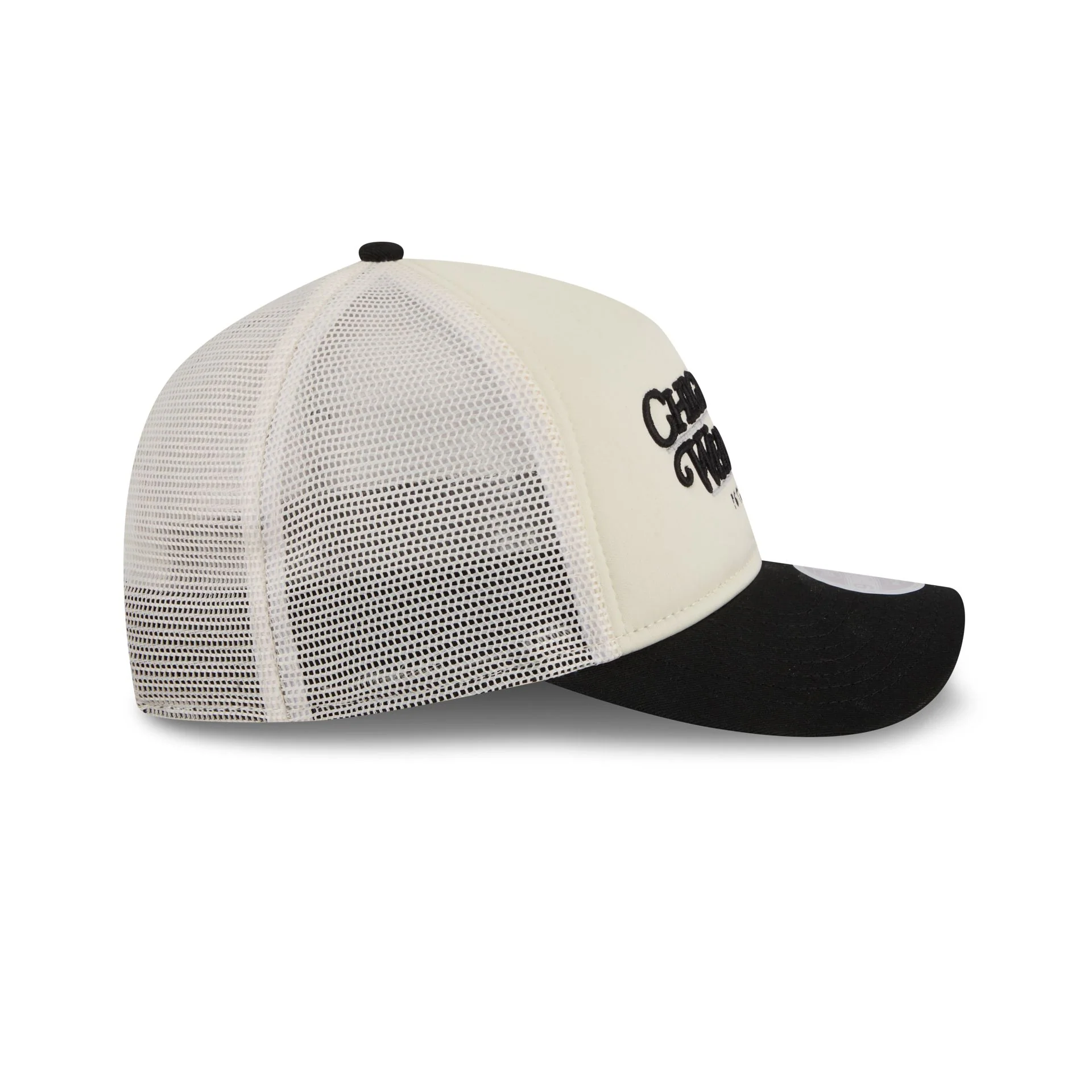 Chicago White Sox Retro Chrome Women's White 9FORTY M-Crown A-Frame Trucker Hat - Image 5