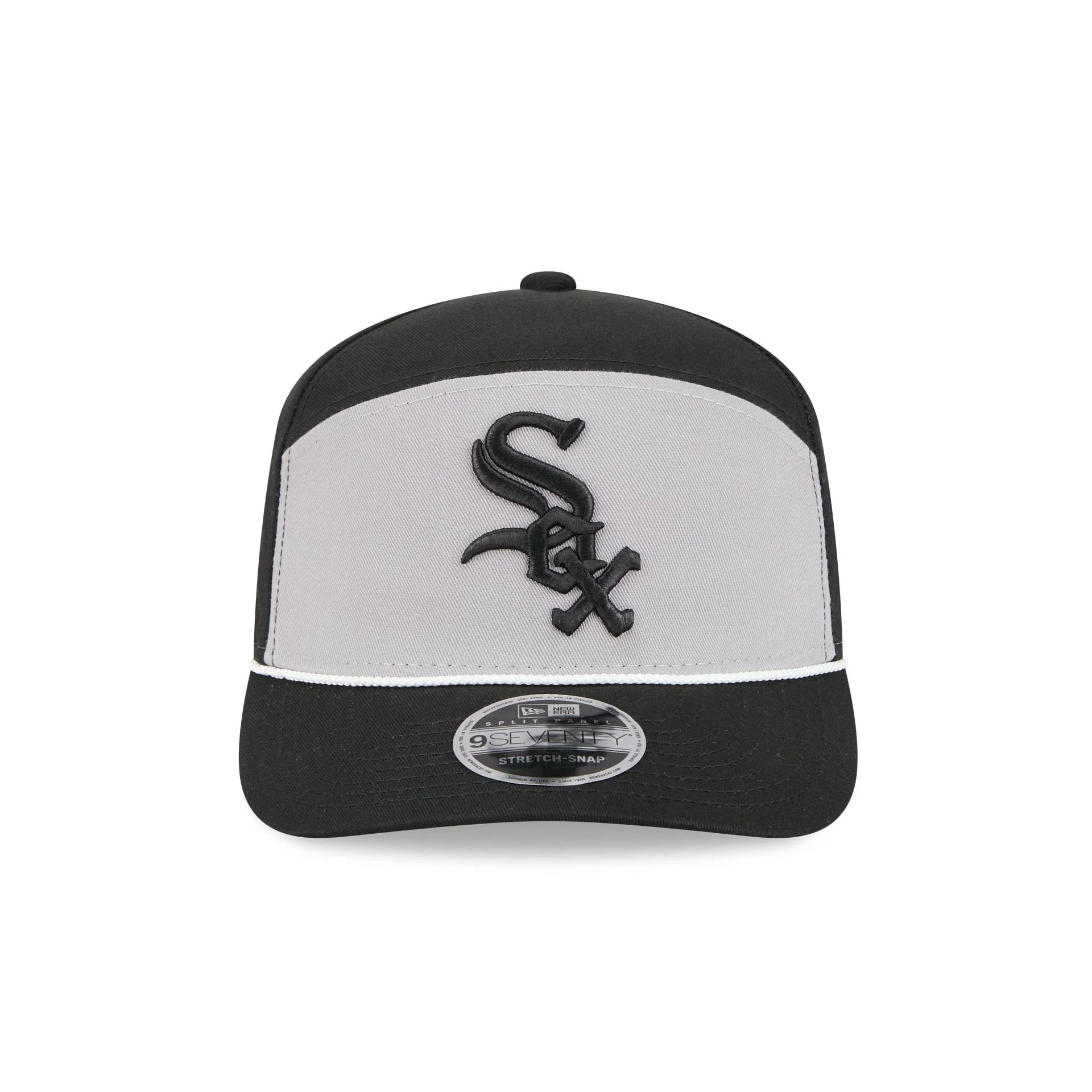 Chicago White Sox Split Panel 9SEVENTY Stretch-Snap Hat - Image 2