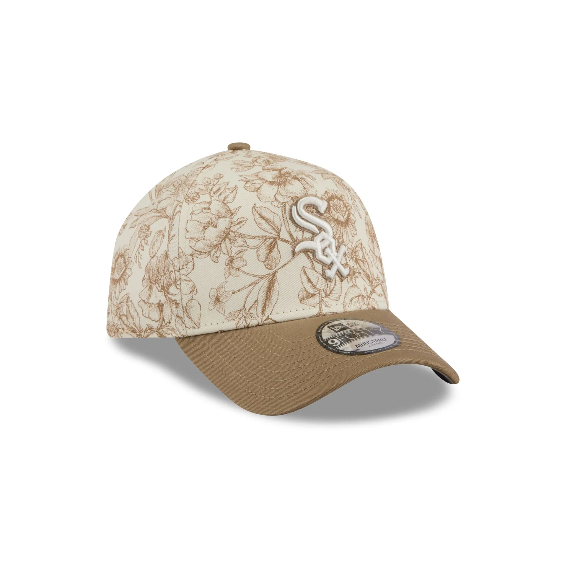 Chicago White Sox Spring Floral 9FORTY A-Frame Snapback Hat - Image 3