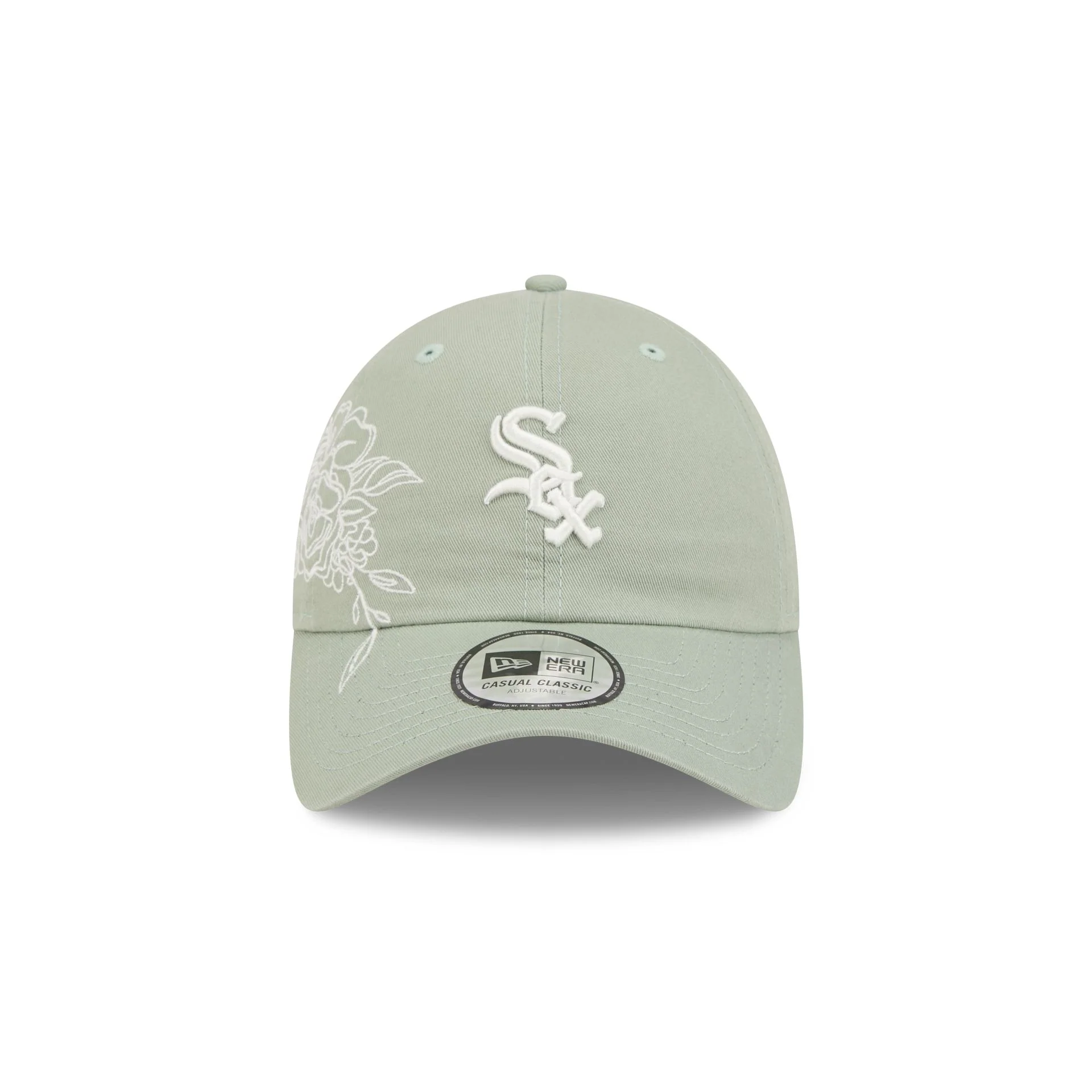 Chicago White Sox Stitched Flowers Casual Classic Adjustable Hat - Image 2