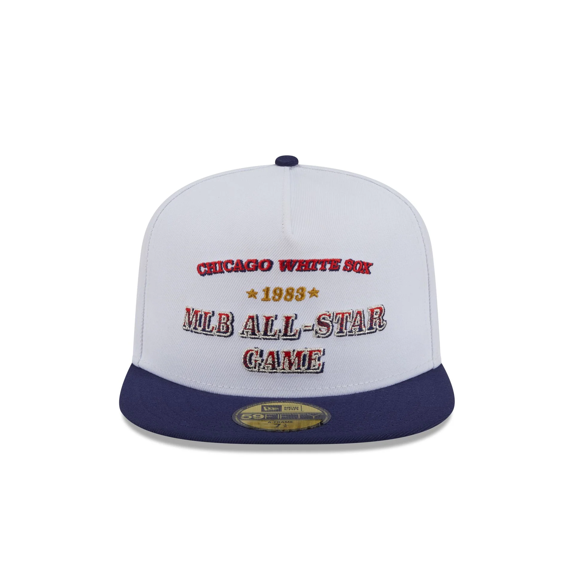 Chicago White Sox Summer Derby White 59FIFTY A-Frame Fitted Hat - Image 2