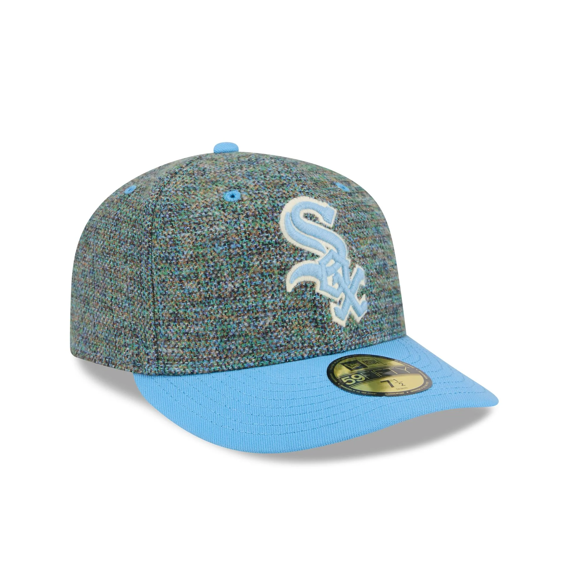 Chicago White Sox Three Looms Tweedy Cotton Radiant Blue 59FIFTY Fitted Hat - Image 3