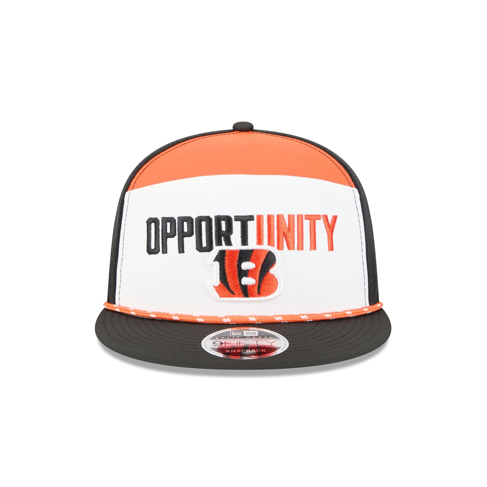 Cincinnati Bengals 2025 Inspire Change Split Panel 9FIFTY Snapback Hat - Image 2