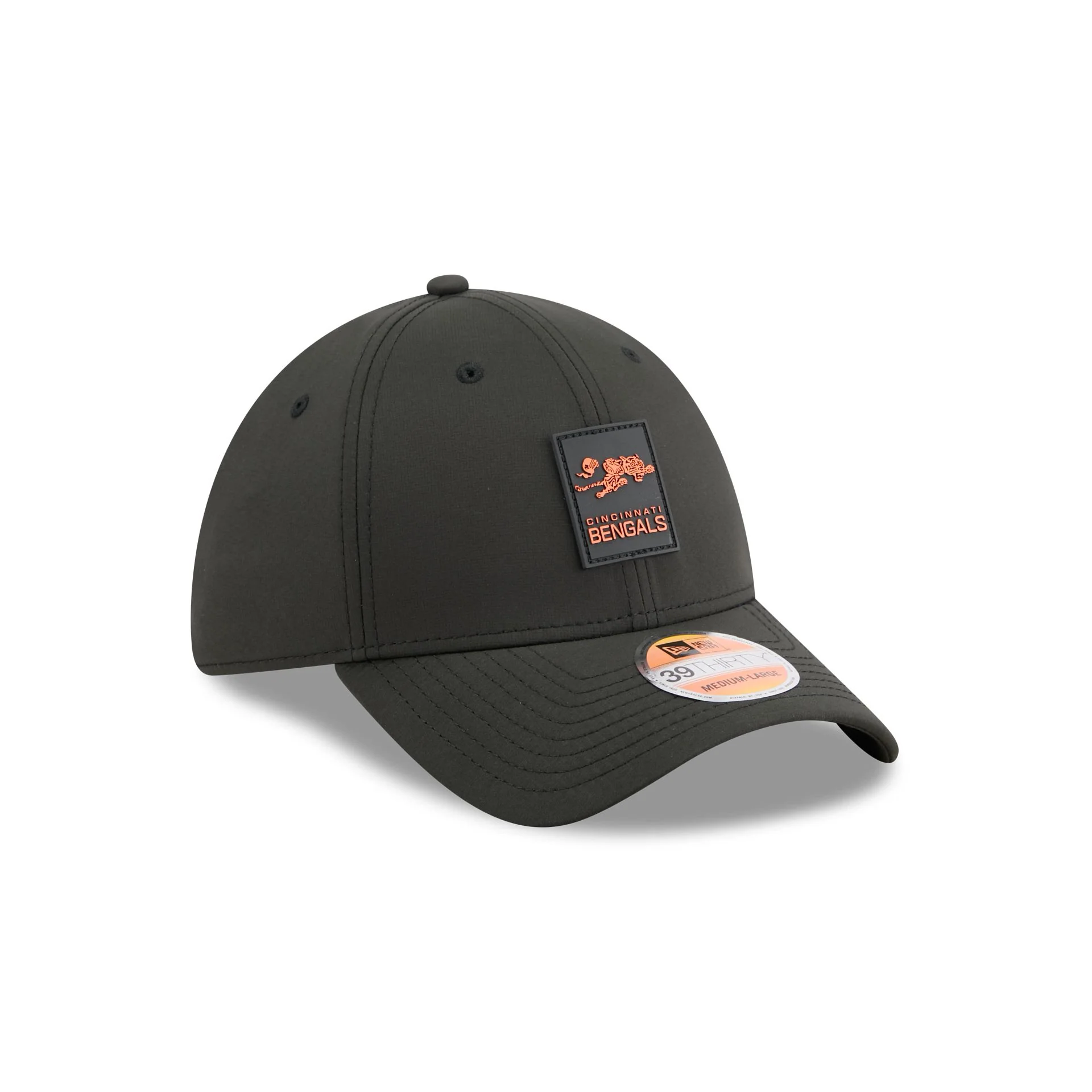 Cincinnati Bengals 2025 Sideline Hot Weather Historic 39THIRTY Stretch Fit Hat - Image 3