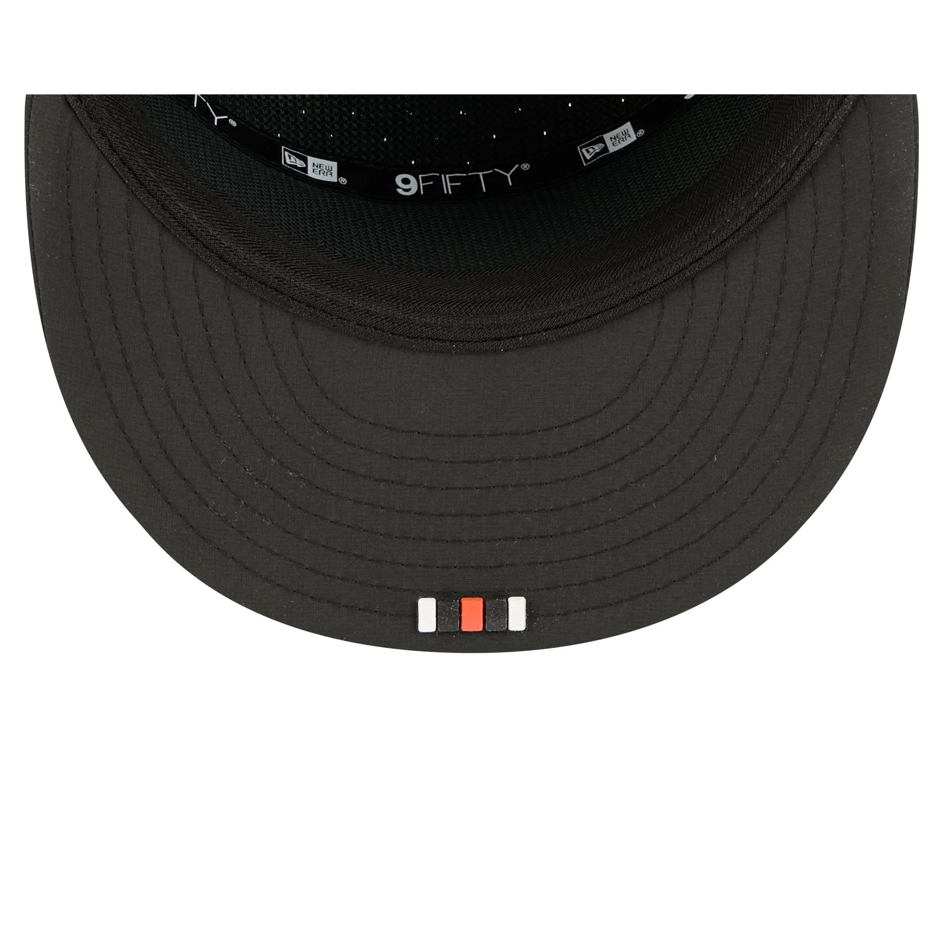Cincinnati Bengals 2025 Sideline Hot Weather Split Panel 9FIFTY Snapback Hat - Image 7