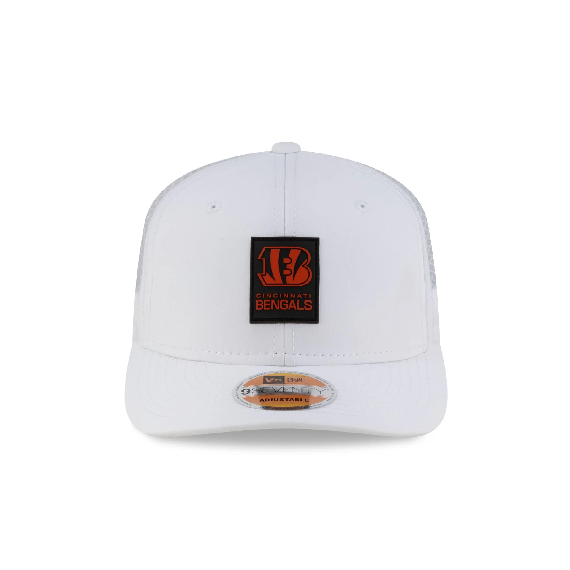 Cincinnati Bengals 2025 Sideline Hot Weather White 9SEVENTY Trucker Hat - Image 2