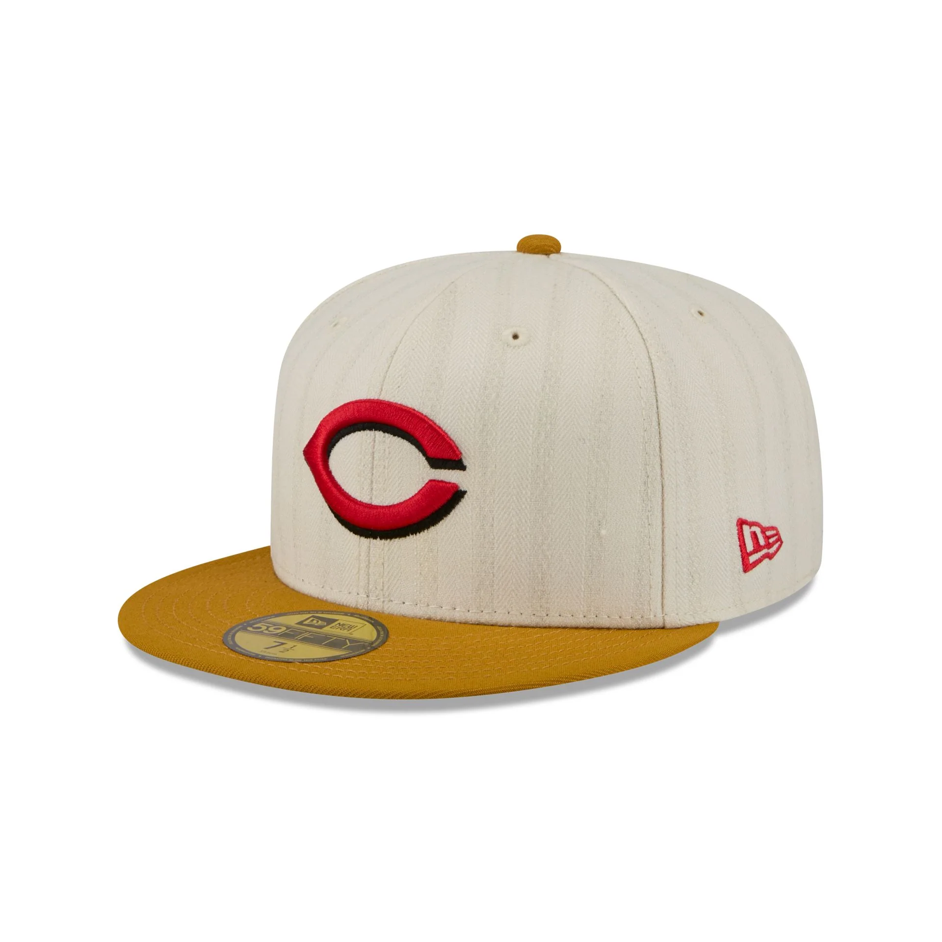 Cincinnati Reds Chrome Herringbone 59FIFTY Fitted Hat - Image 3