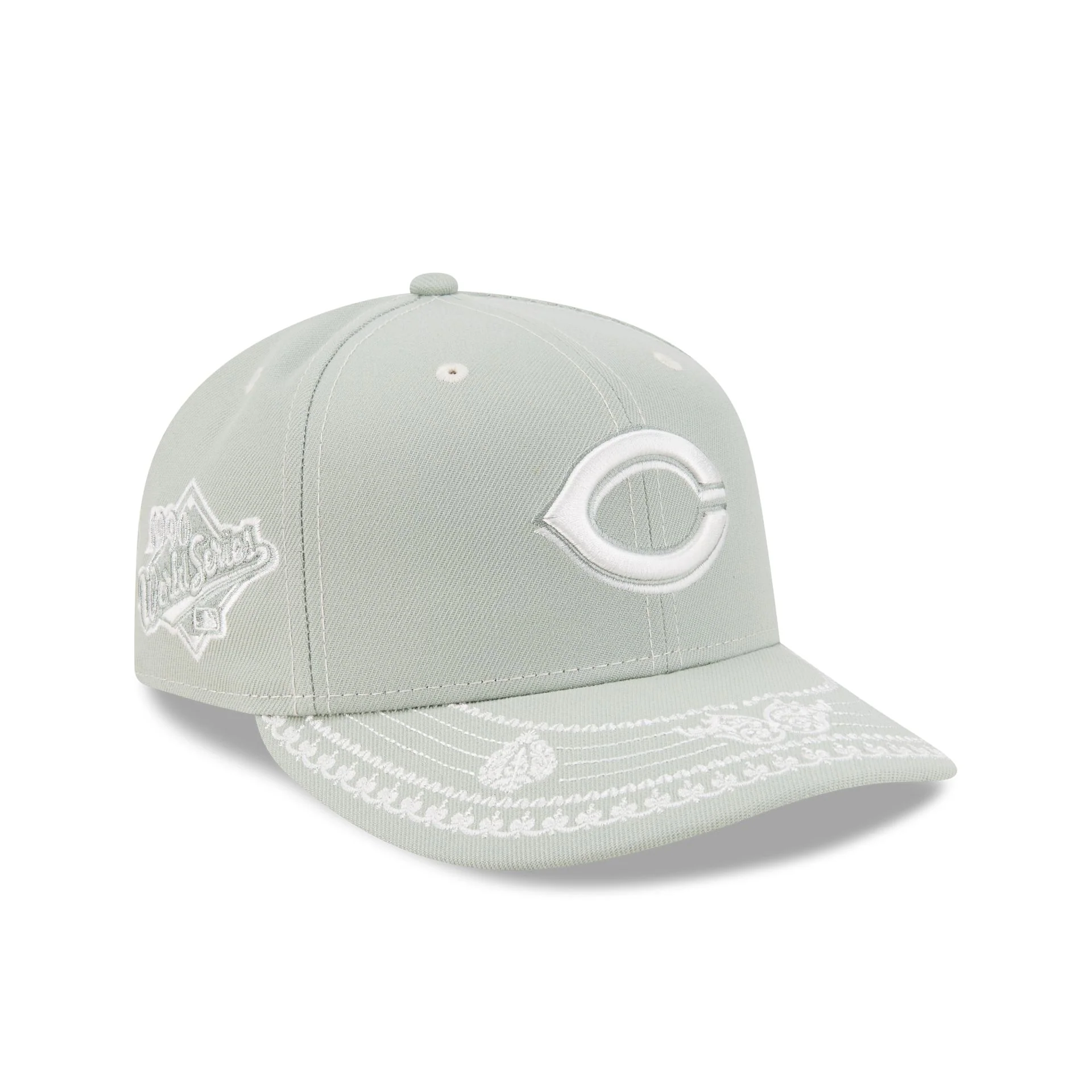 Cincinnati Reds Everest Green Stitched 59FIFTY Fitted Hat