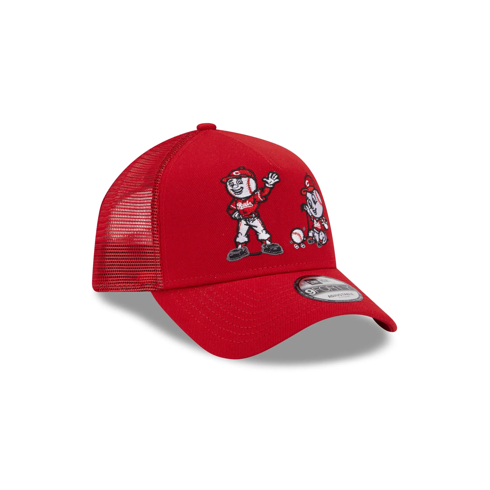Cincinnati Reds Generation Mascots 9FORTY A-Frame Trucker Hat - Image 3