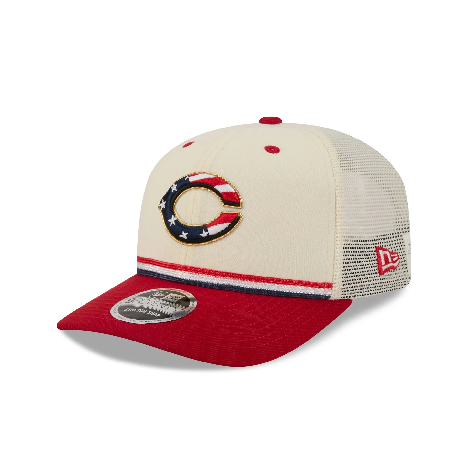 Cincinnati Reds Independence Day 2026 9SEVENTY Trucker Hat - Image 3
