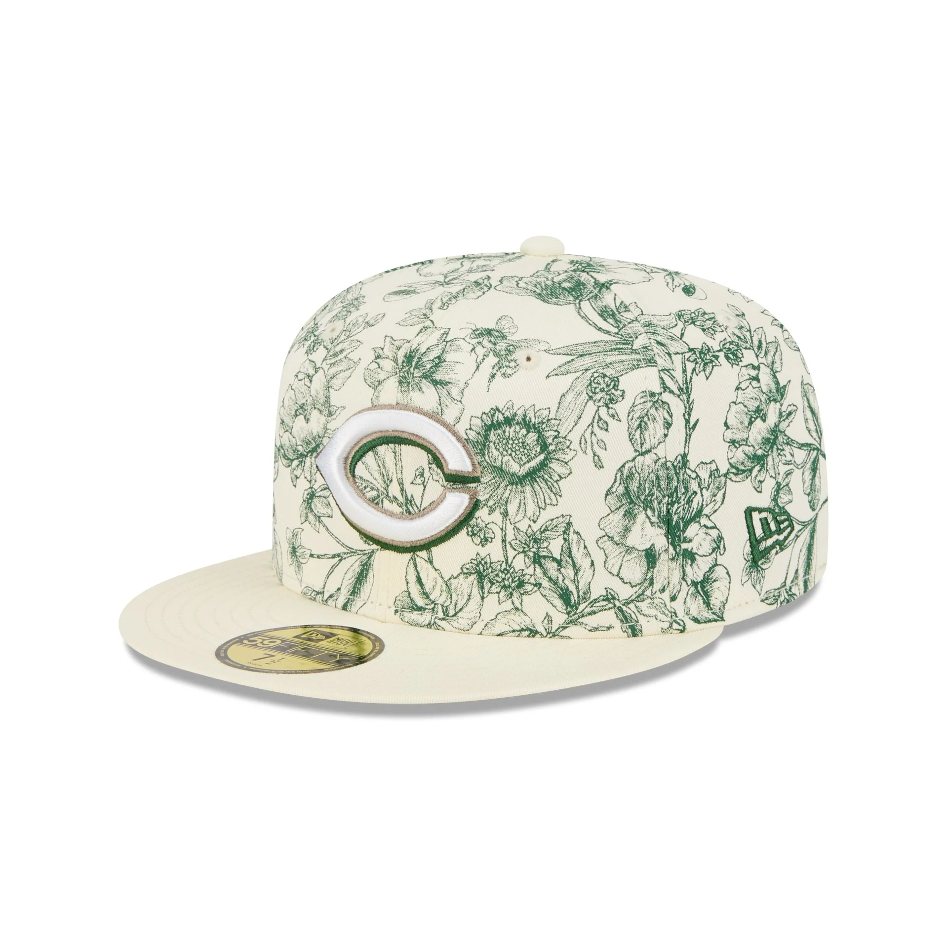 Cincinnati Reds Spring Floral 59FIFTY Fitted Hat - Image 3