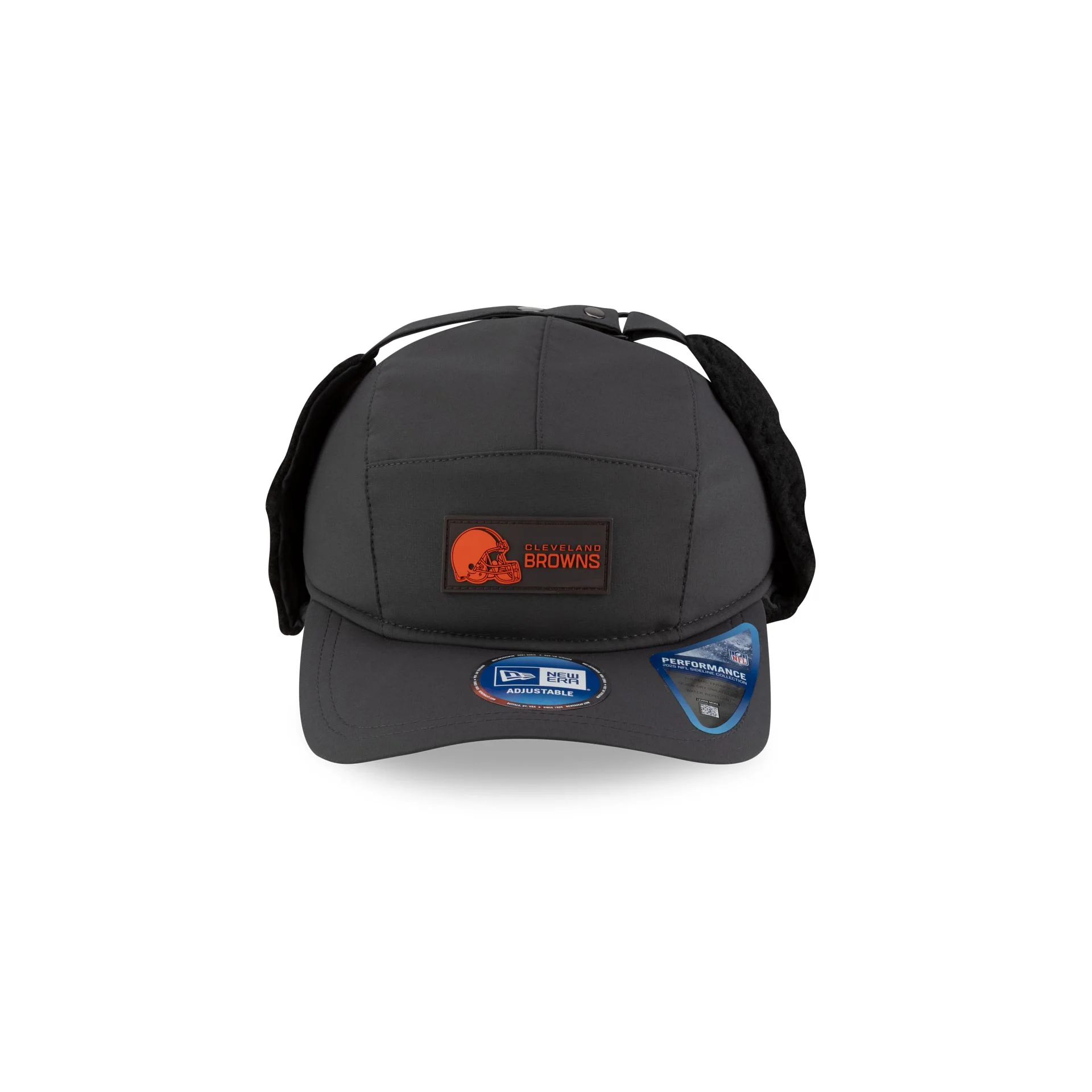 Cleveland Browns 2025 Sideline Cold Weather Steel Clouds Runner Dogear Adjustable Hat - Image 6