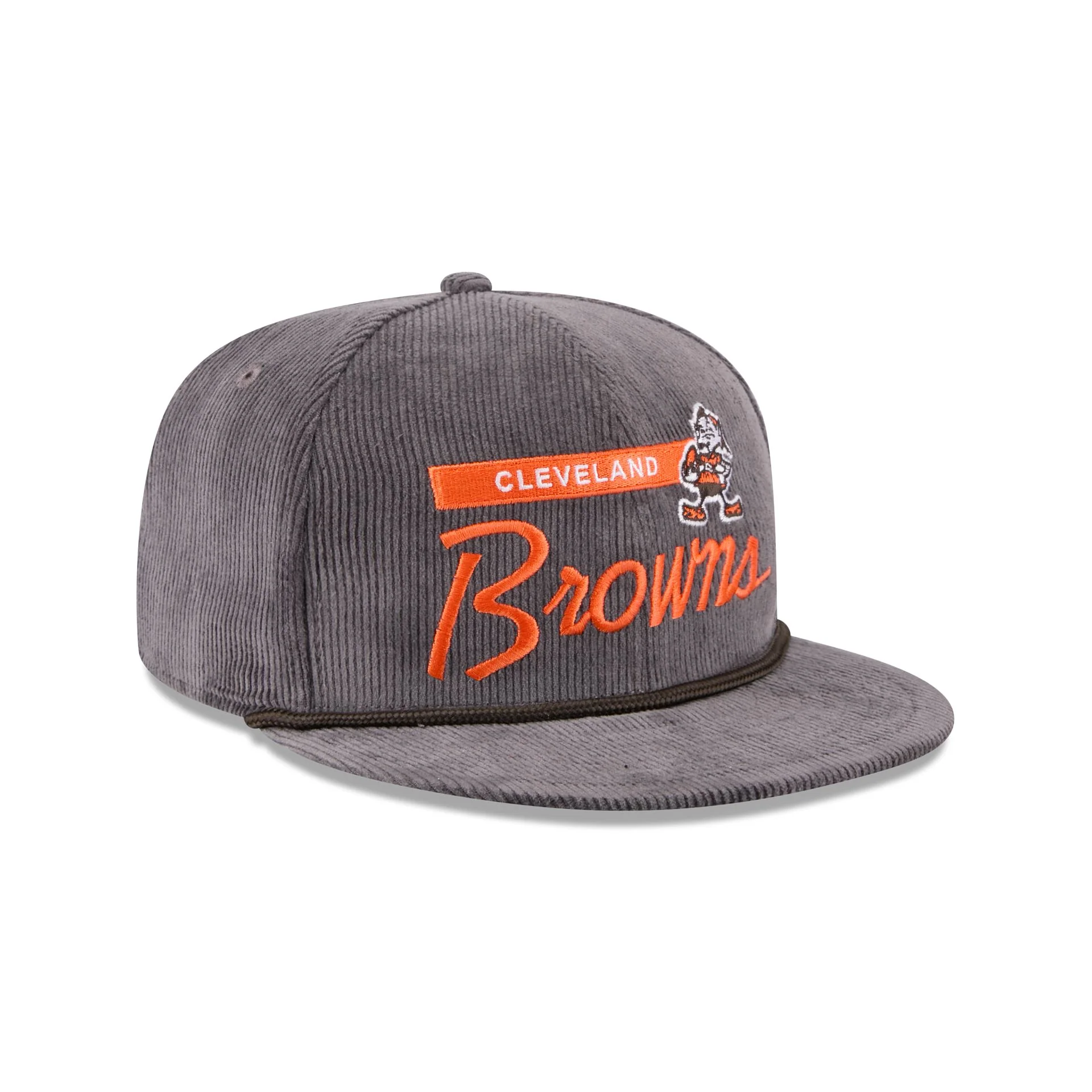 Cleveland Browns Corduroy Rope 9FIFTY Snapback Hat - Image 3