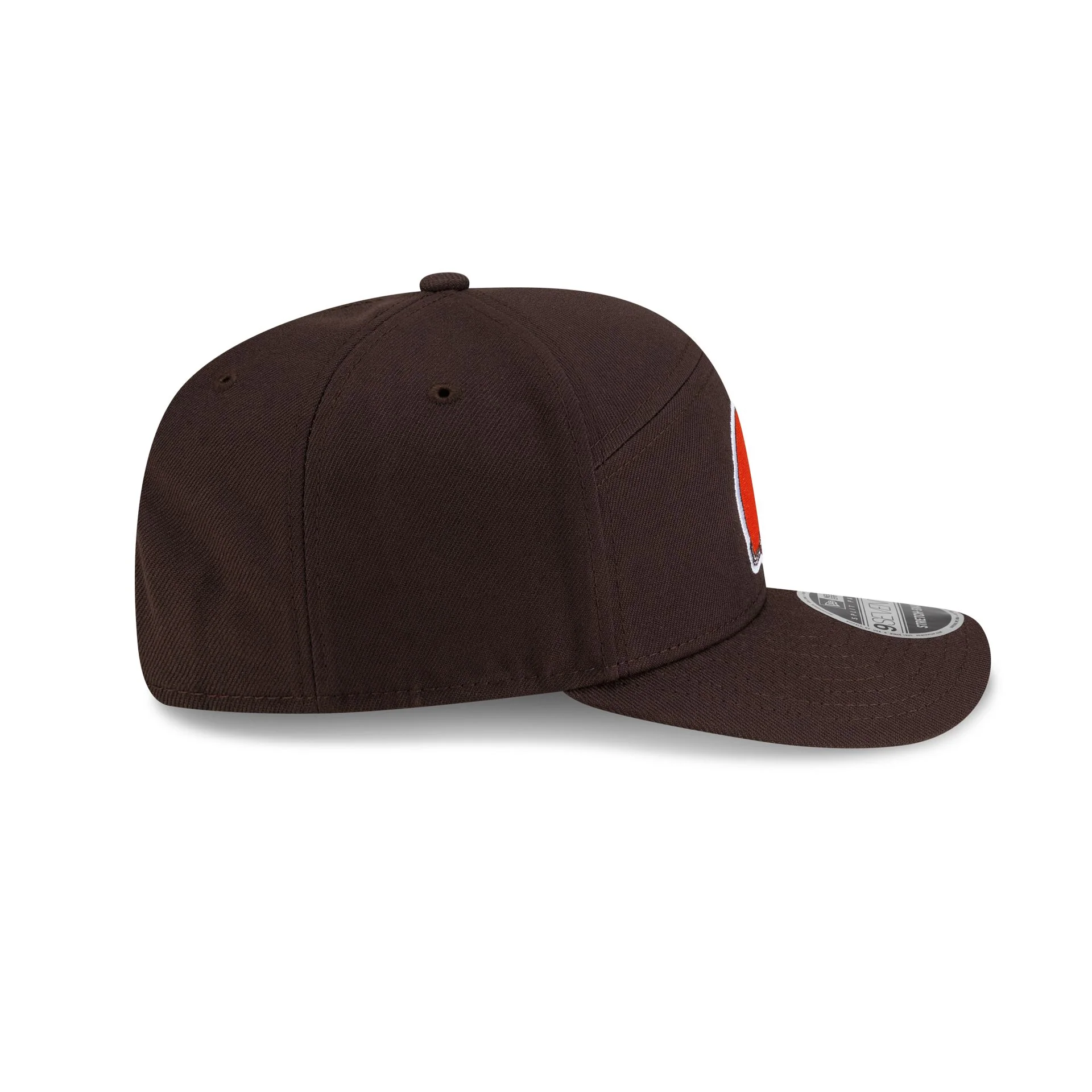 Cleveland Browns Poly Split Panel 9SEVENTY Stretch-Snap Hat - Image 4