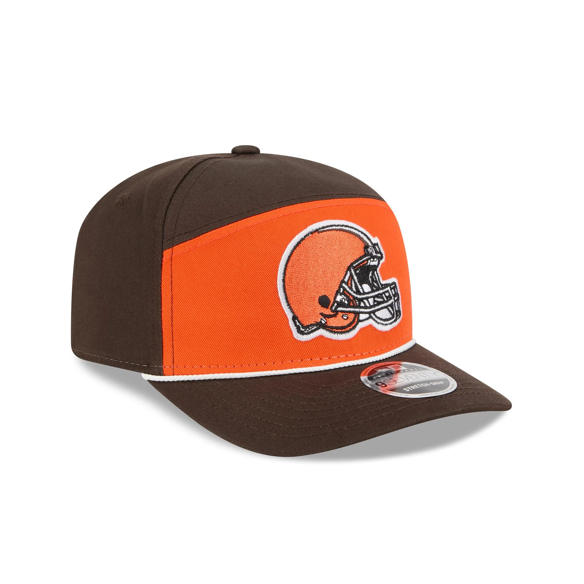 Cleveland Browns Split Panel 9SEVENTY Stretch-Snap Hat - Image 3