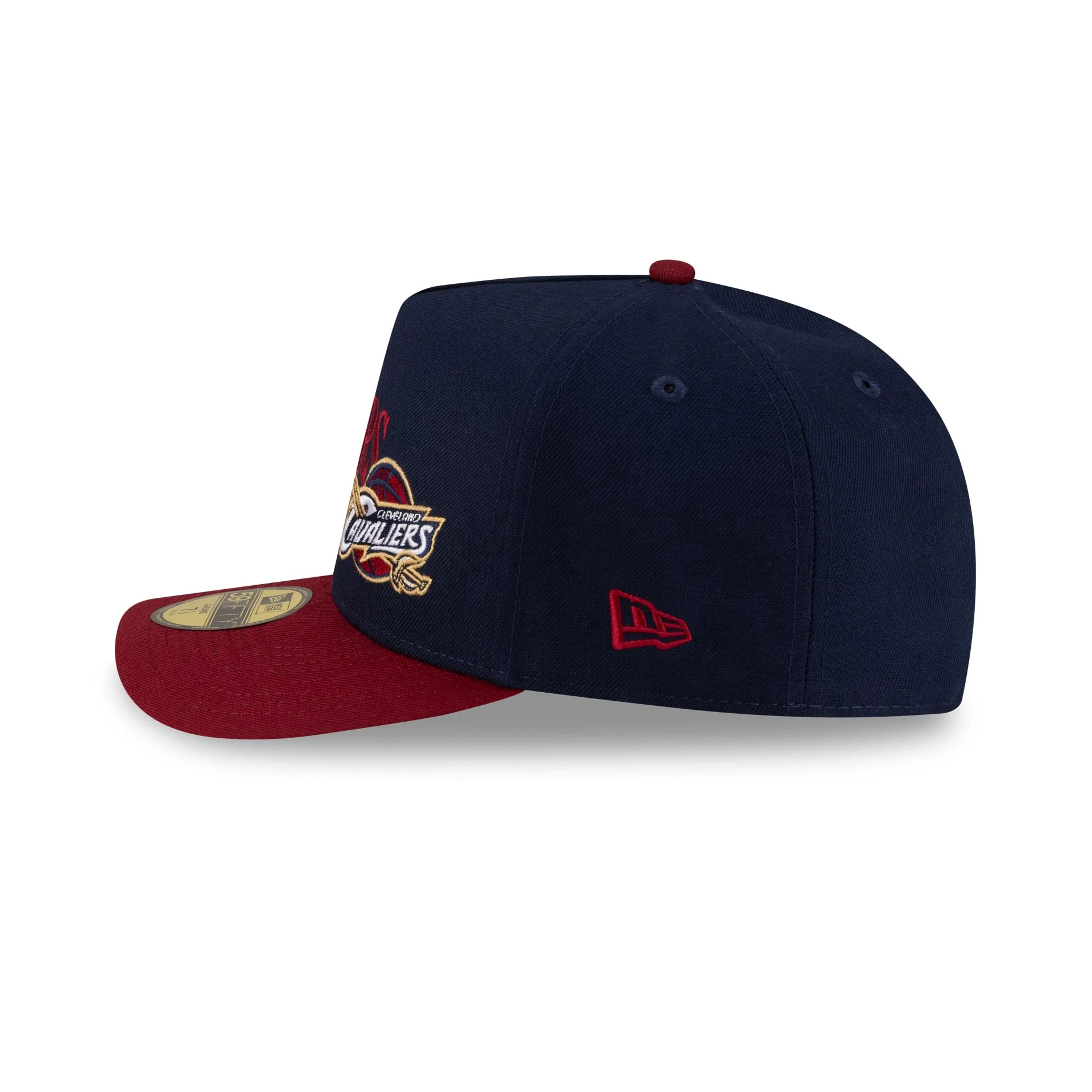 Cleveland Cavaliers 2010-2017 Hardwood Classics Liner 59FIFTY A-Frame Fitted Hat - Image 5