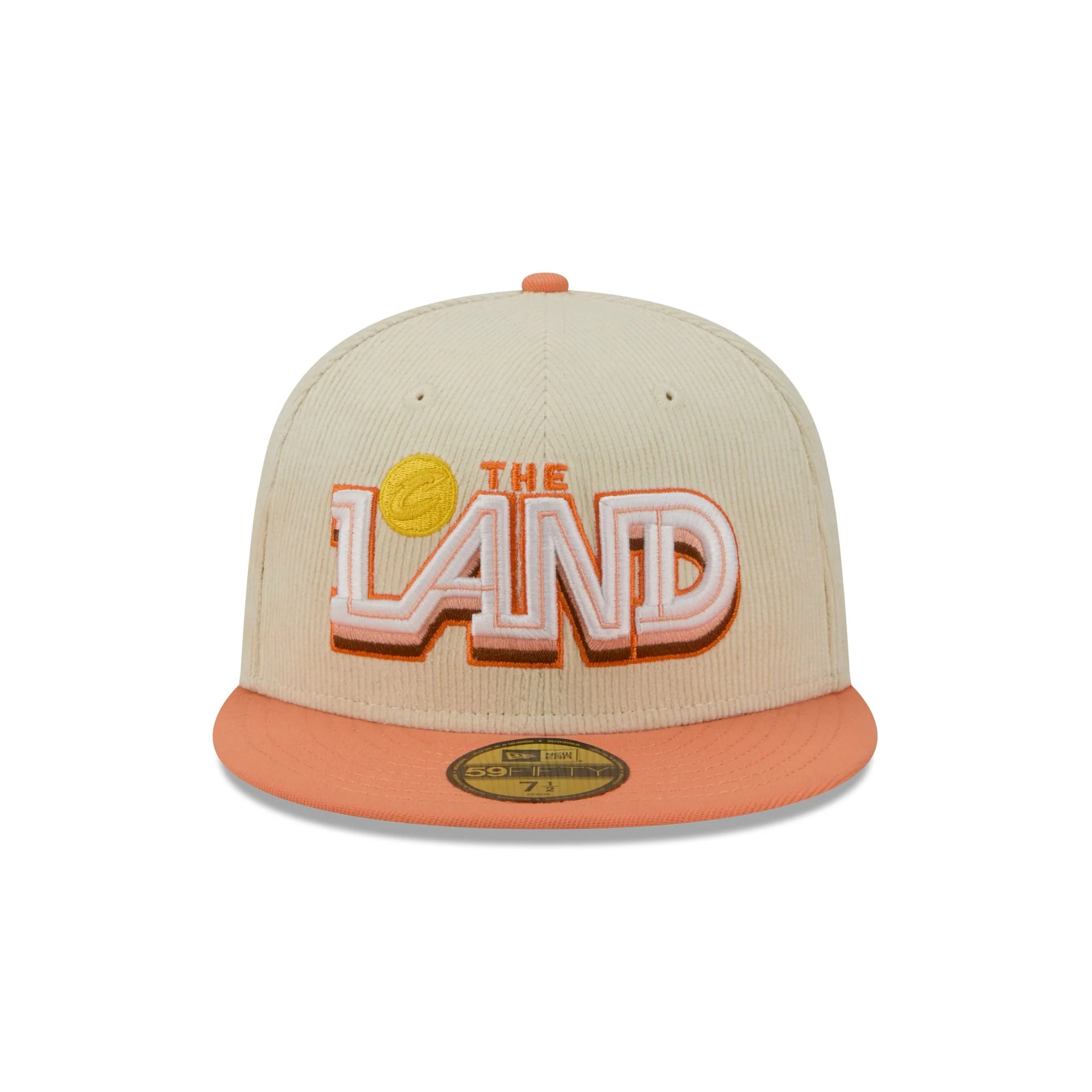Cleveland Cavaliers 2025 City Edition Chrome White Corduroy 59FIFTY Fitted Hat - Image 2